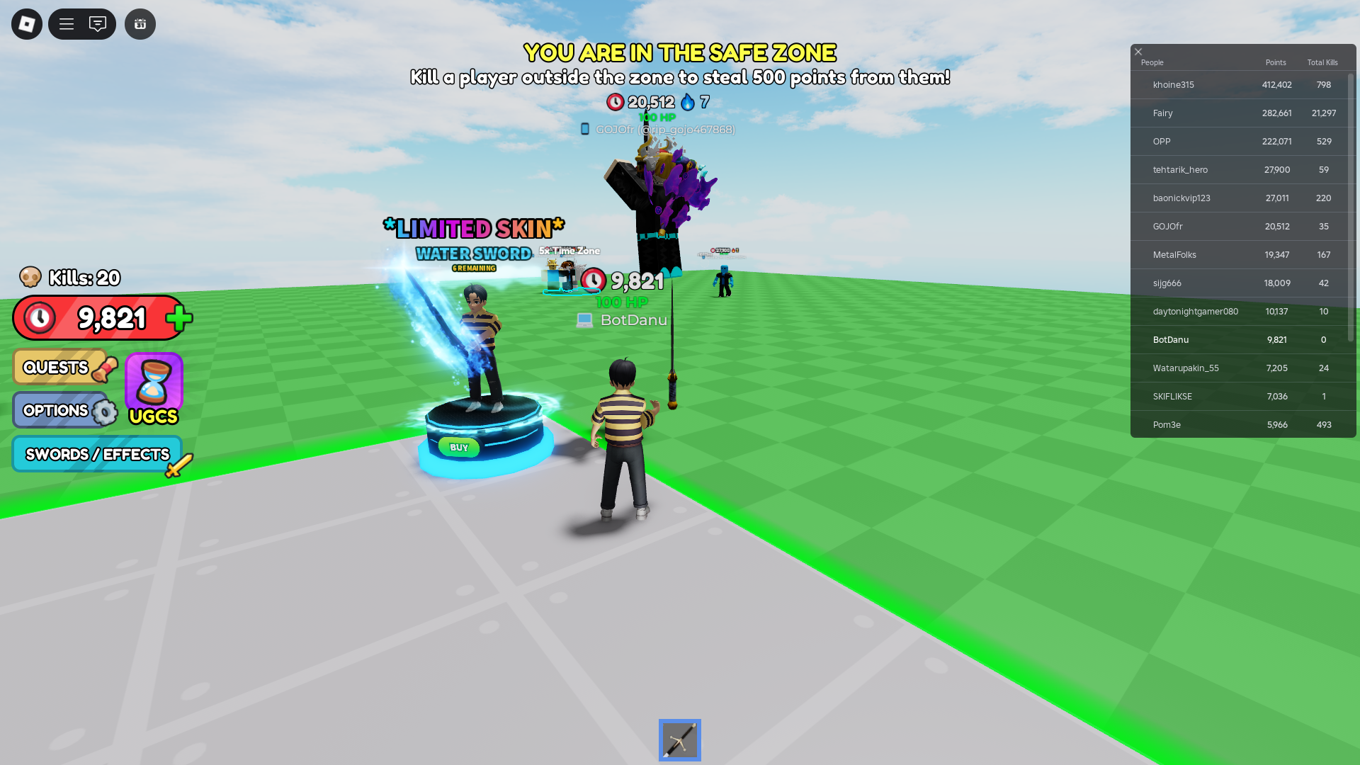 Killing and stealing points (Image via Roblox)
