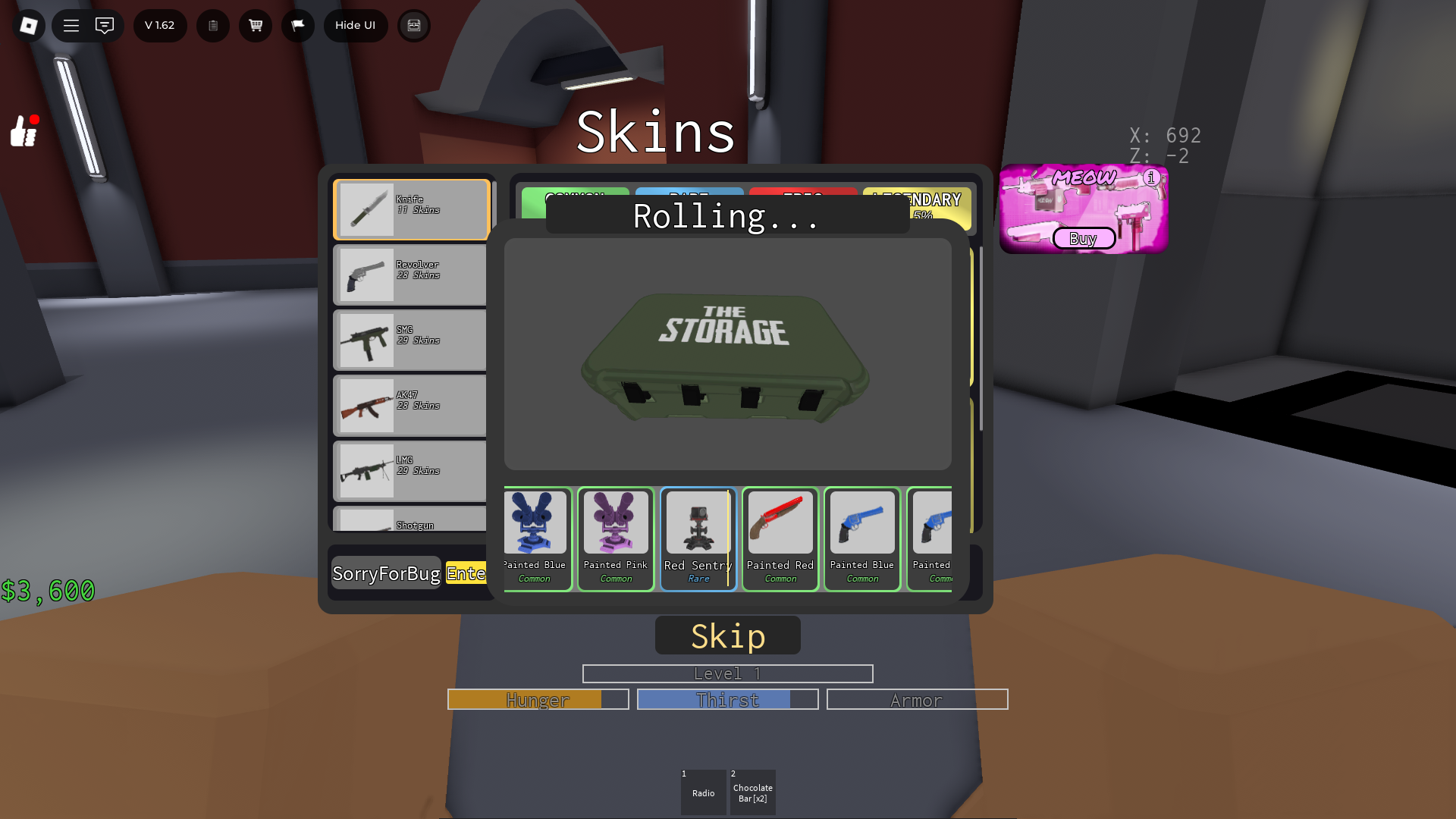 opening cases (Image via Roblox)
