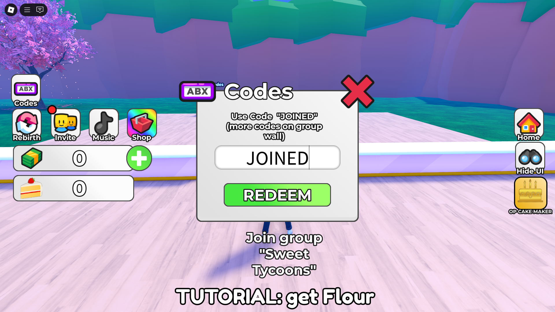 Redeeming codes for free rewards (Image via Roblox)