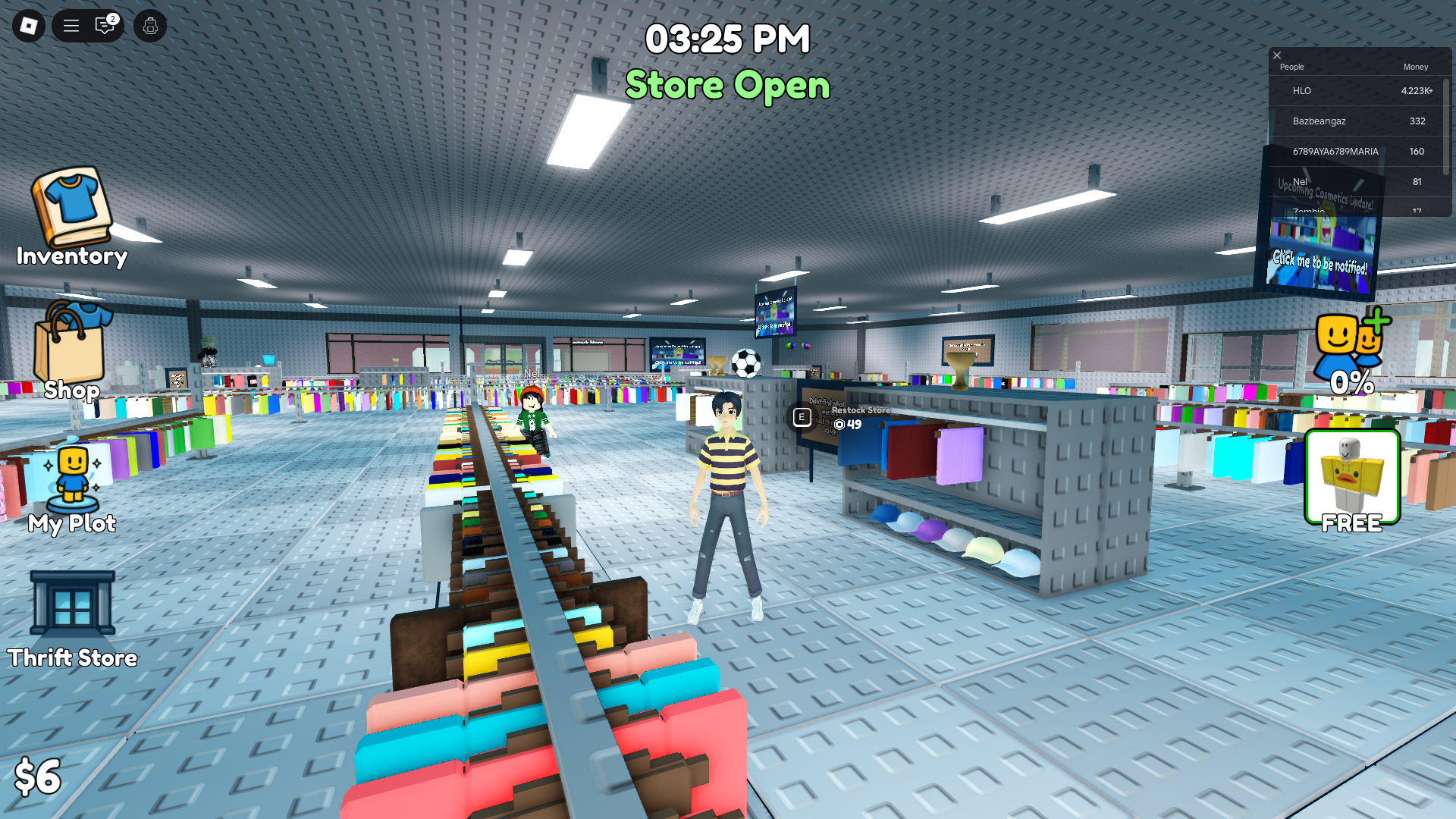 Thrift Store (Image via Roblox)