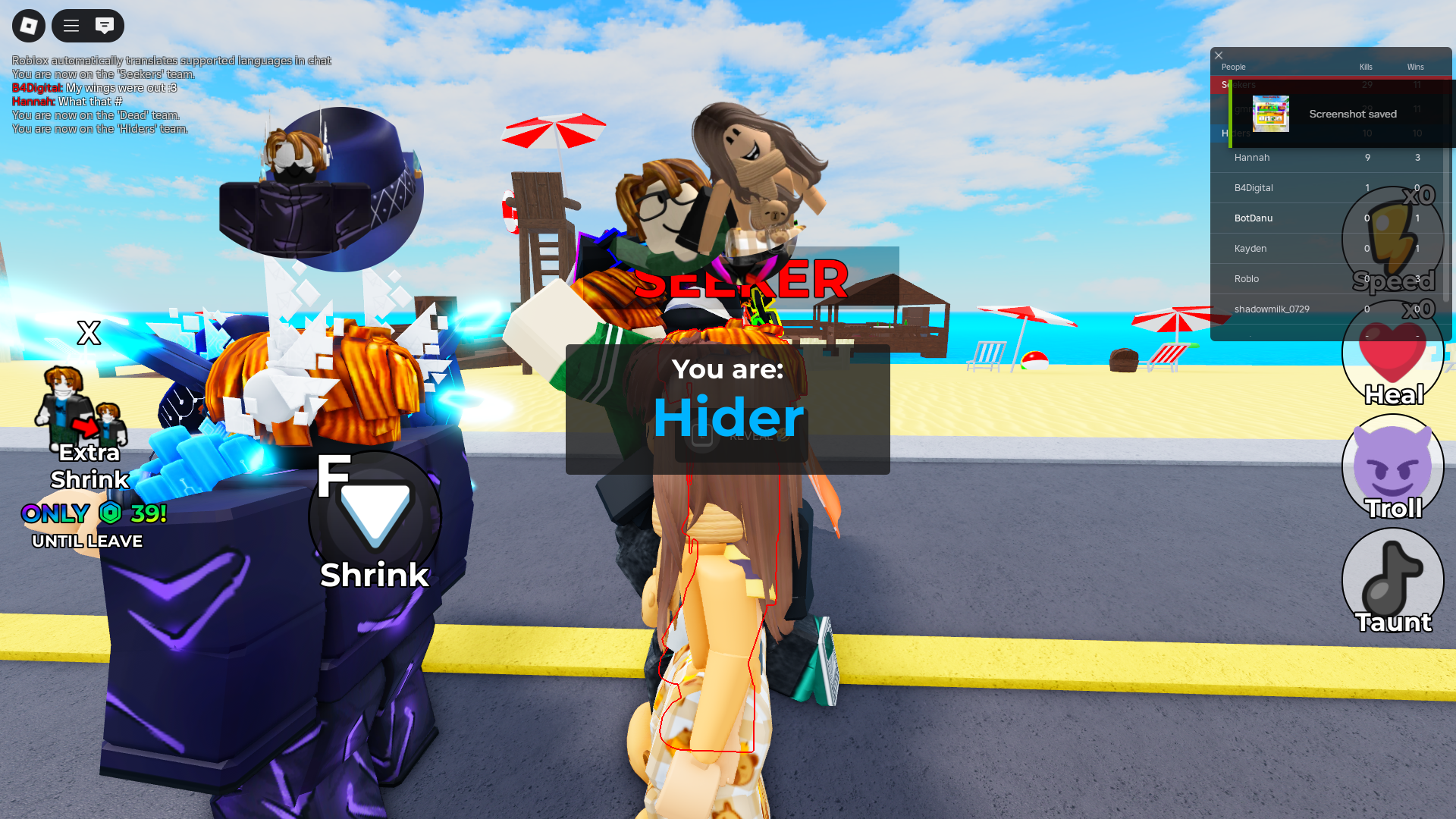 Hider (Image via Roblox)