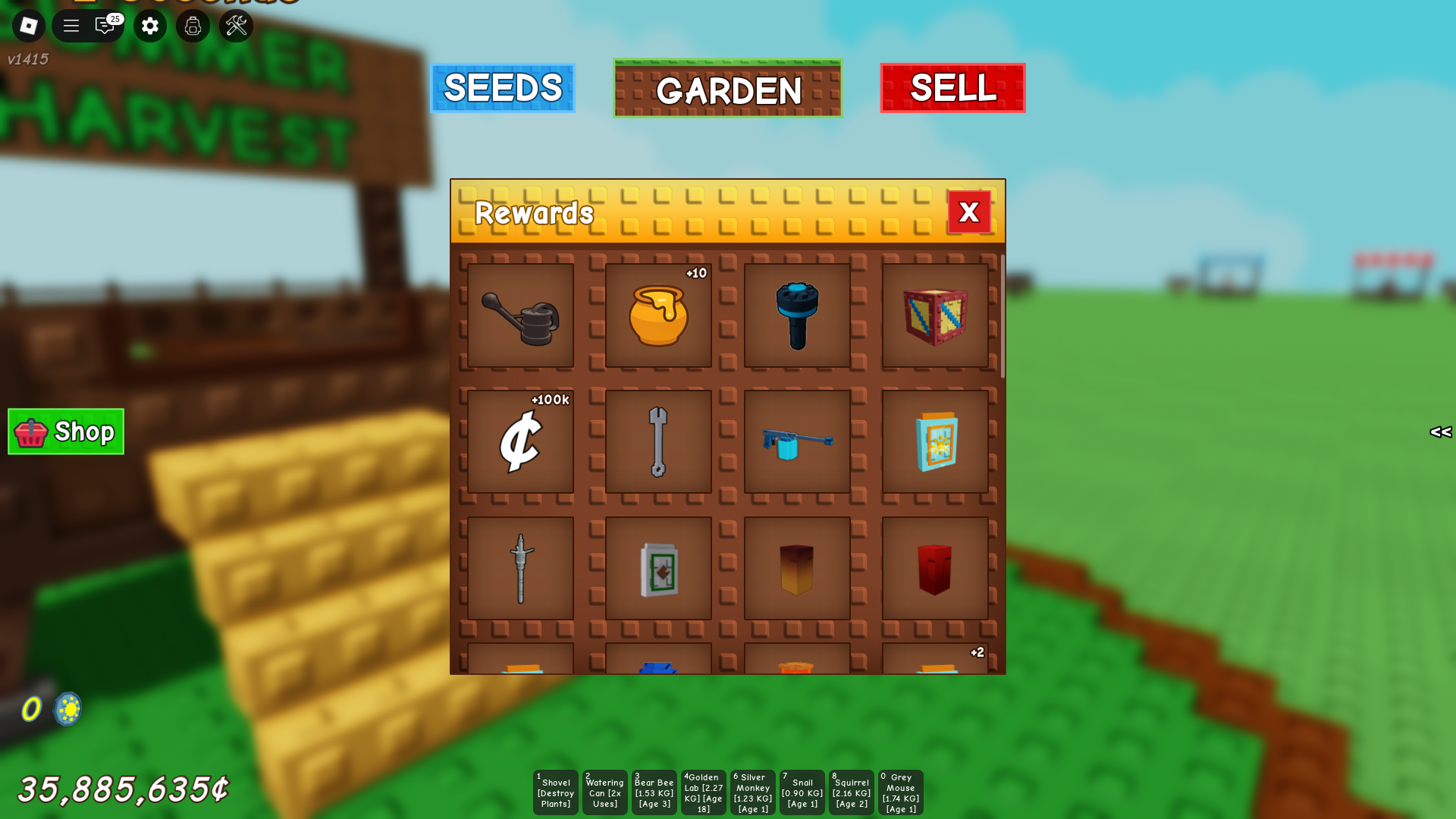 Summer rewards (Image via Roblox)