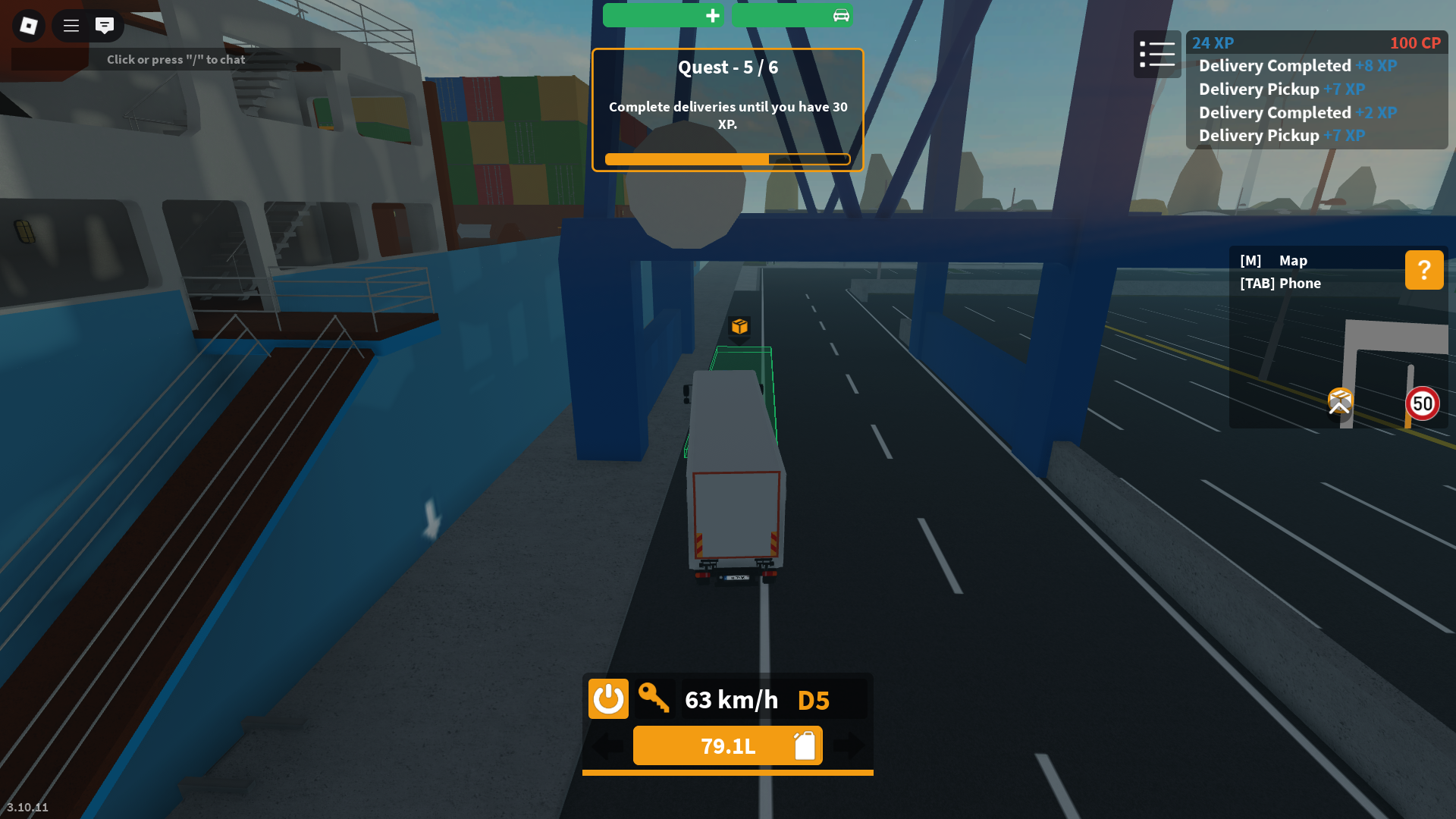 Truck delivery (Image via Roblox)