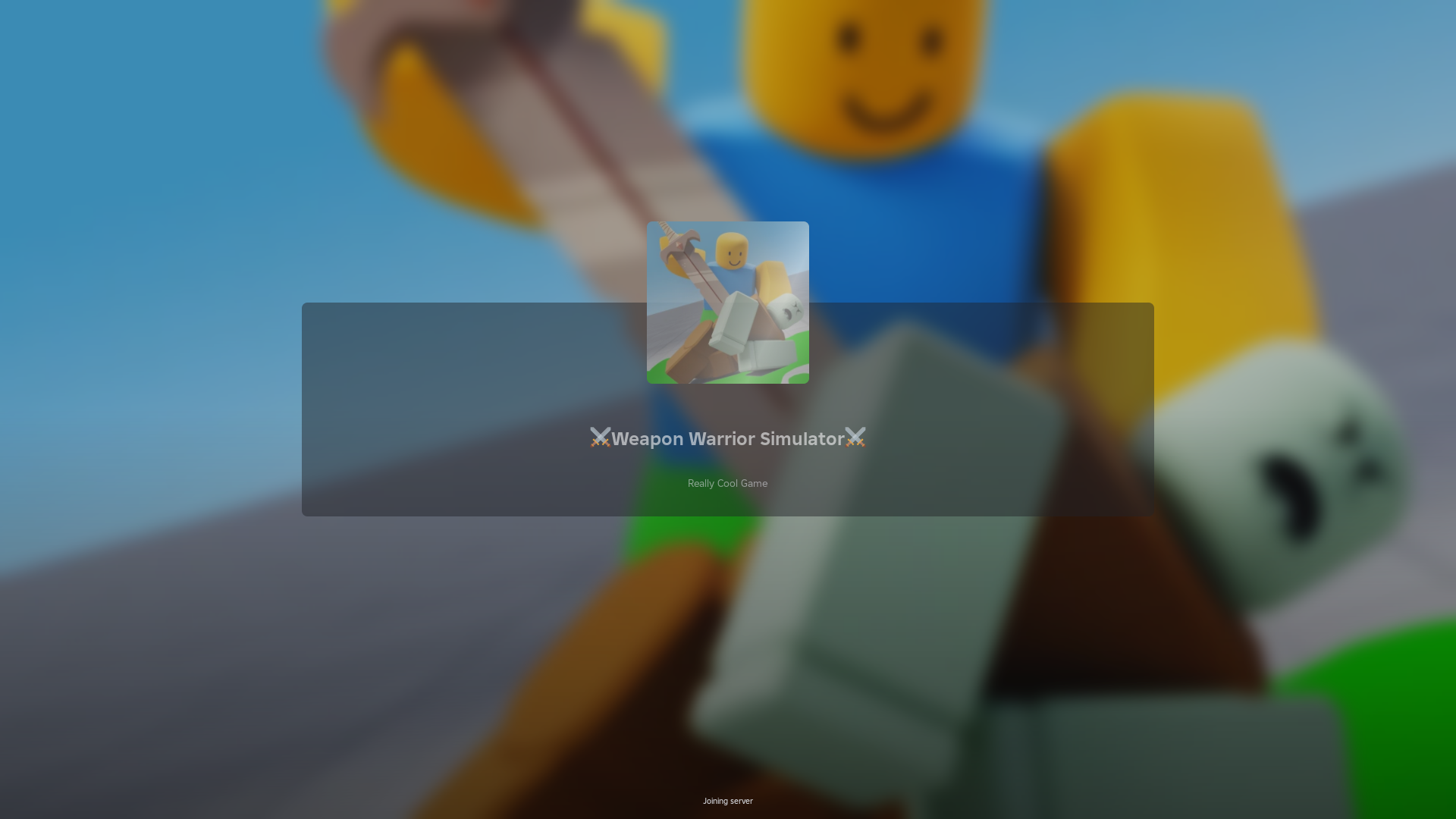 Weapon Warrior Simulator (Image via Roblox)