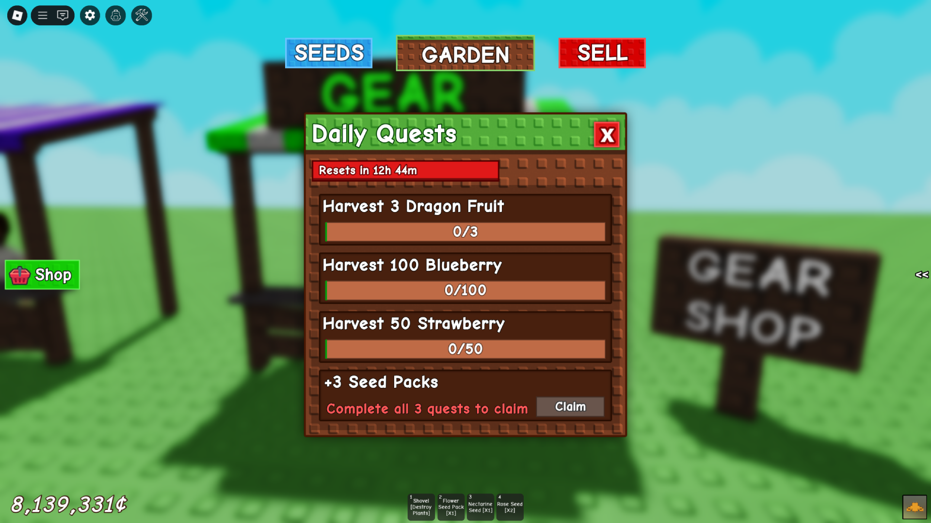 Daily Quest Grow a Garden