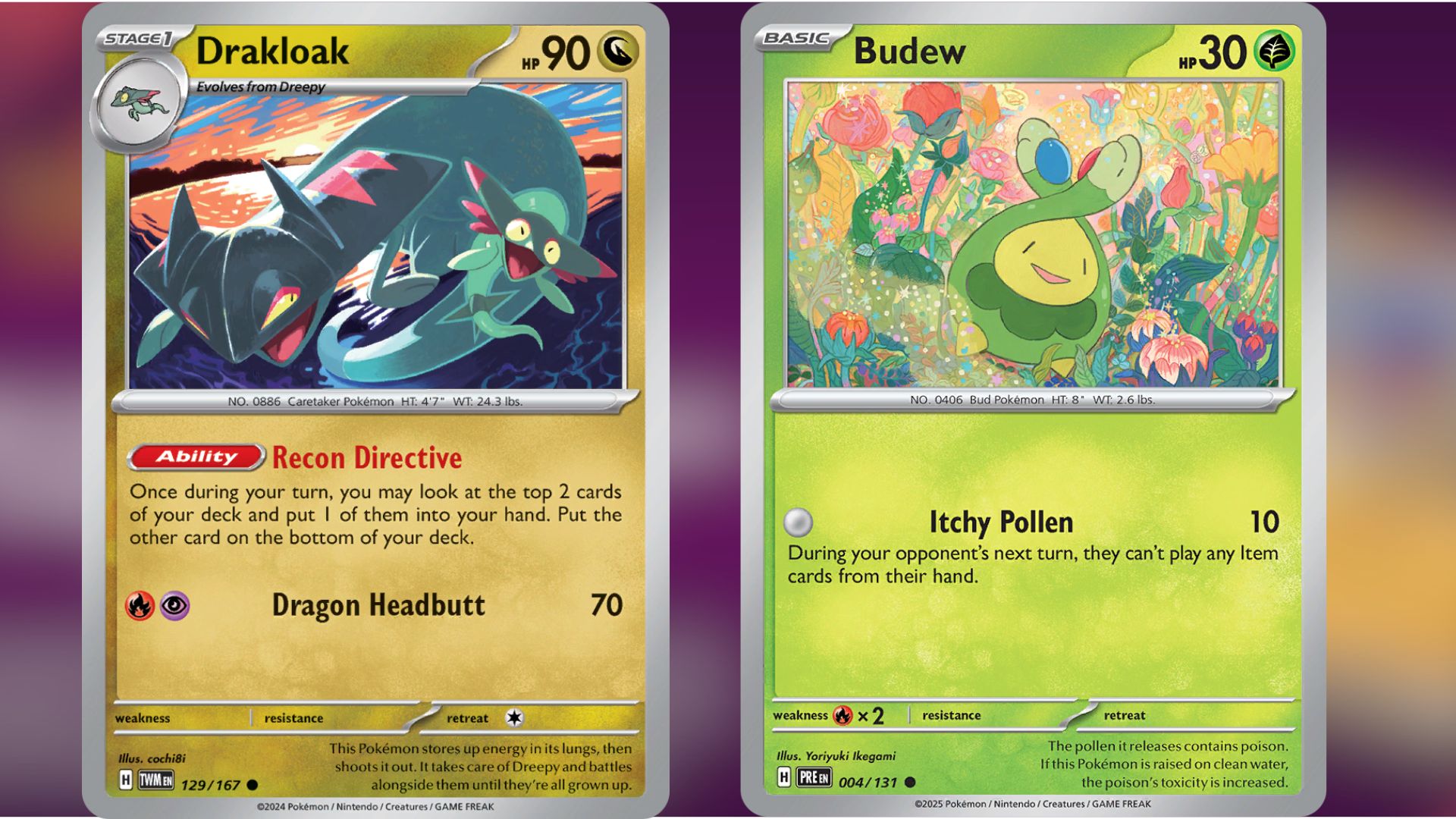 Drakloak and Budew (Image via TPC)