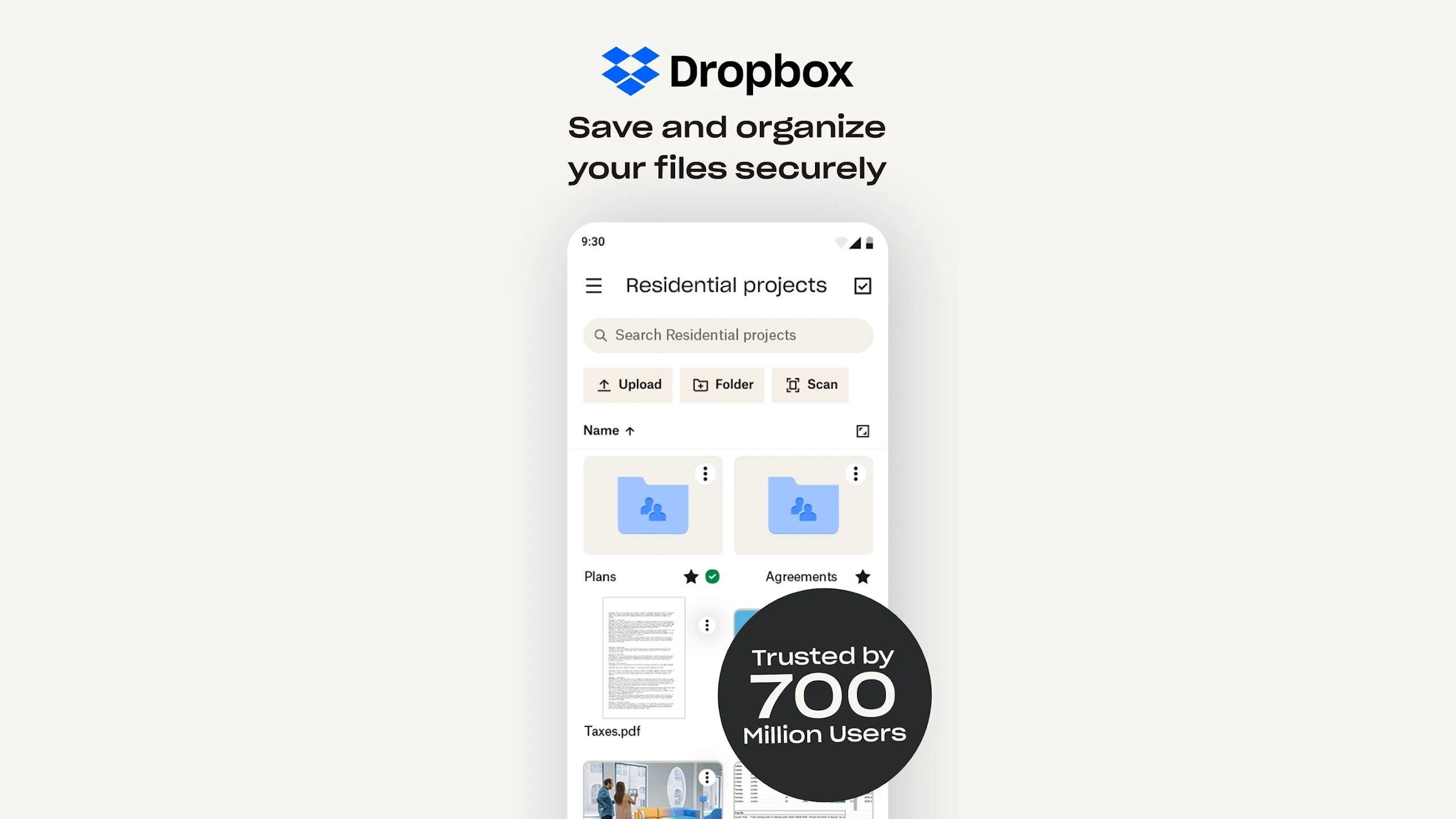Picture of Dropbox cloud service