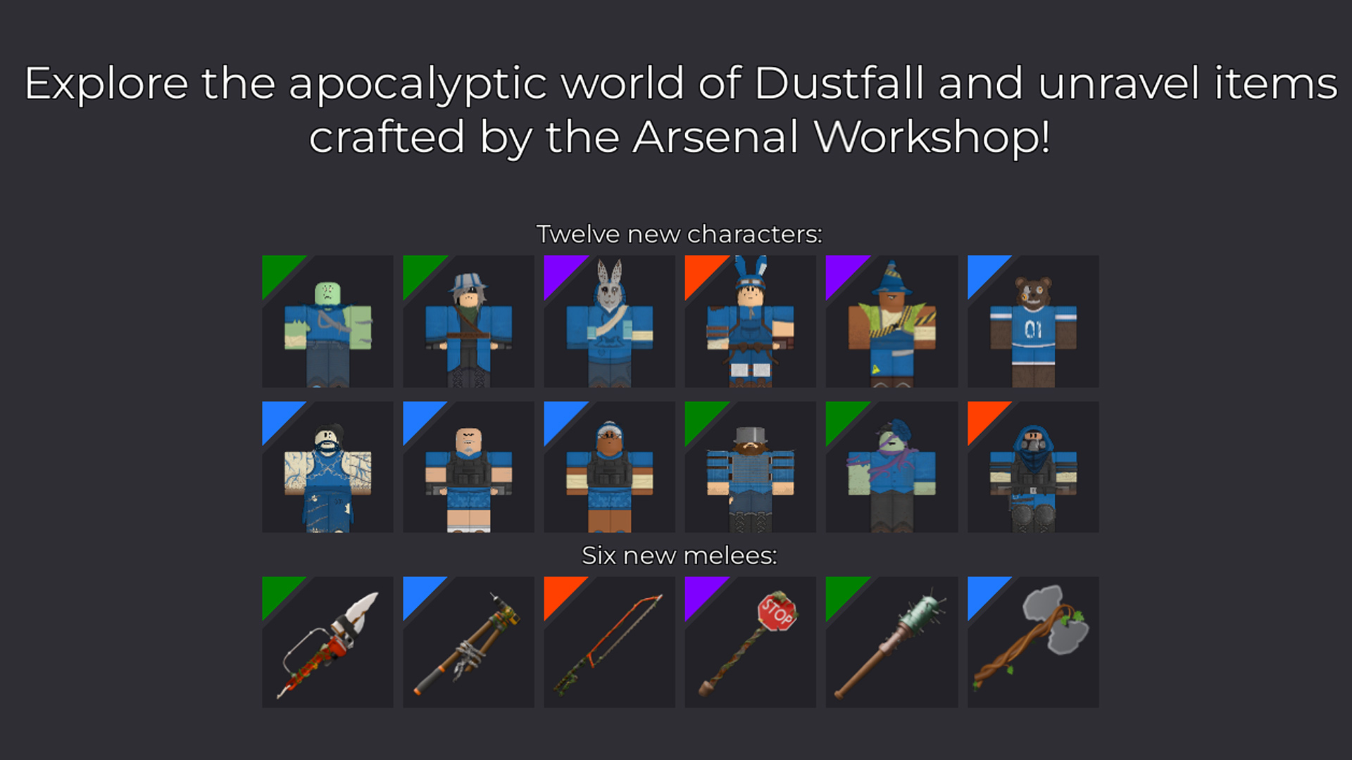 New Skins and Melees (Image via Roblox Corporation | Arsenal Wiki)