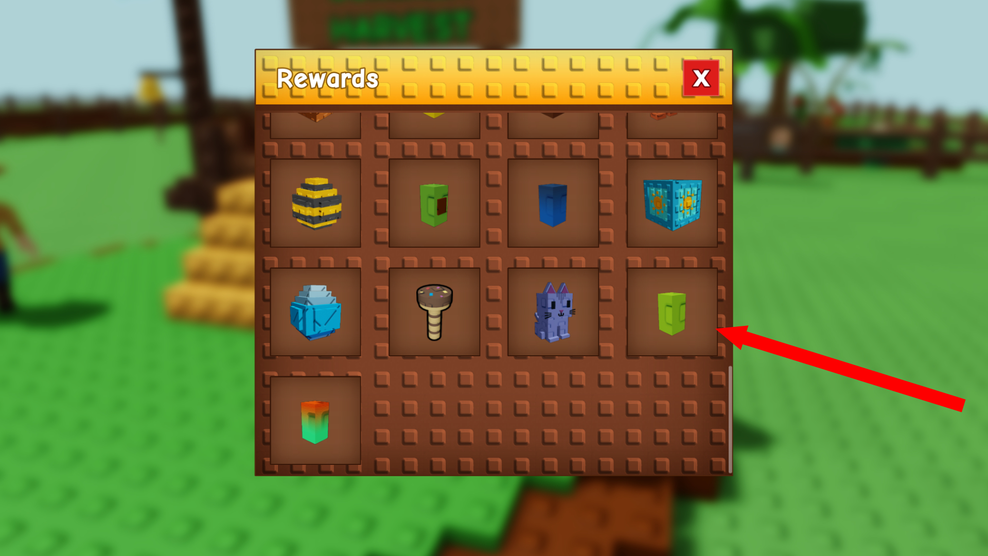 Easter Egg Seed Reward in the Summer Harvest Event (Image via Roblox Corporation)