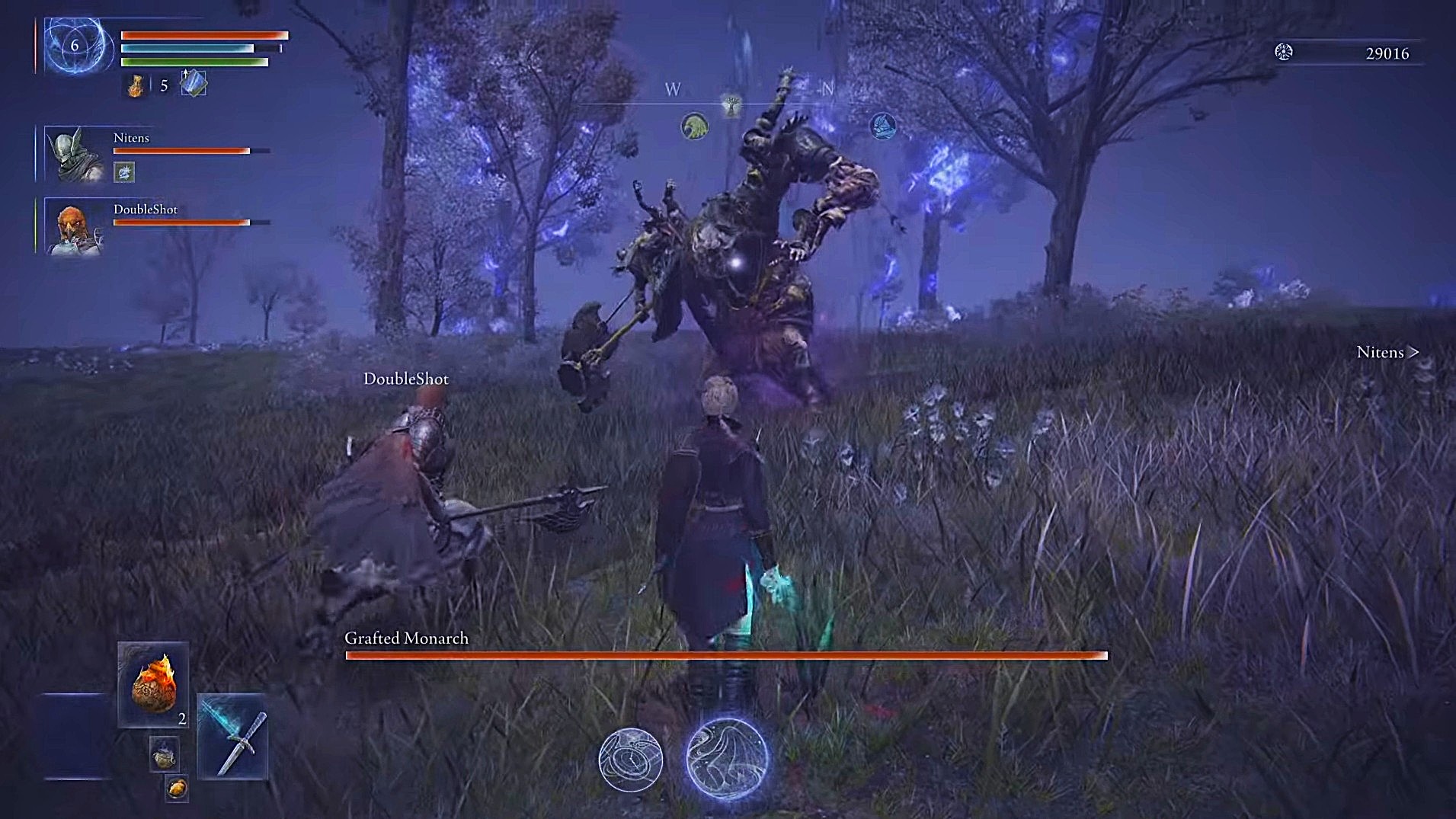 Grafted Monarch can appear on Night 1 (Image via Bandai Namco)