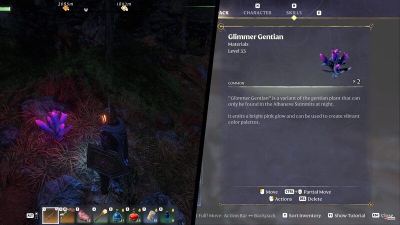 Enshrouded Glimmer Gentain farm location guide feature image