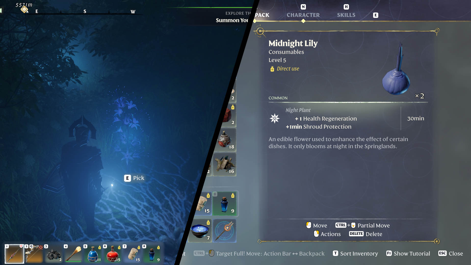 Enshrouded Midnight Lily farm location guide feature image