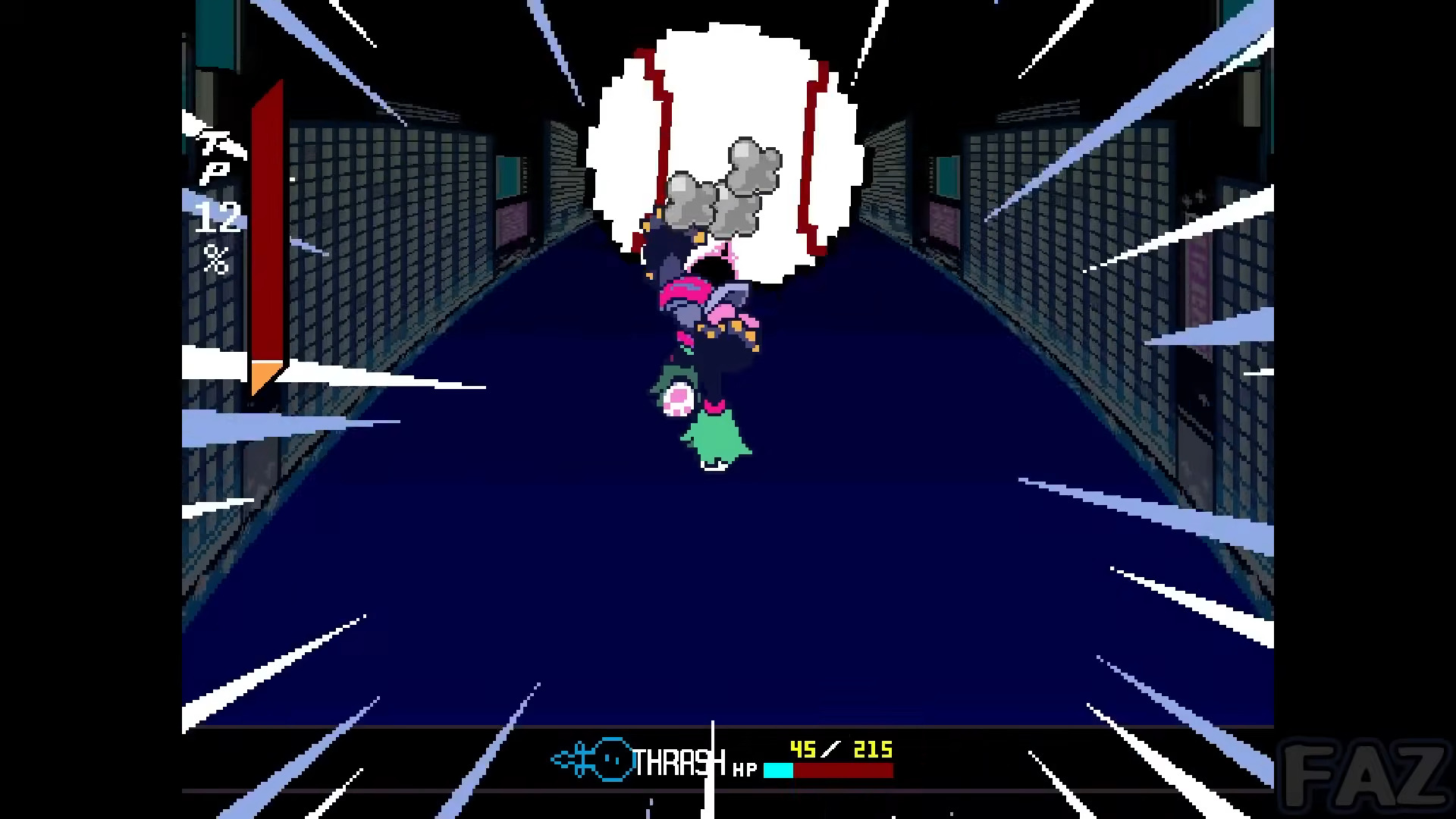 Hit the baseball back (Image via Toby Fox and @FazFaz/YouTube)