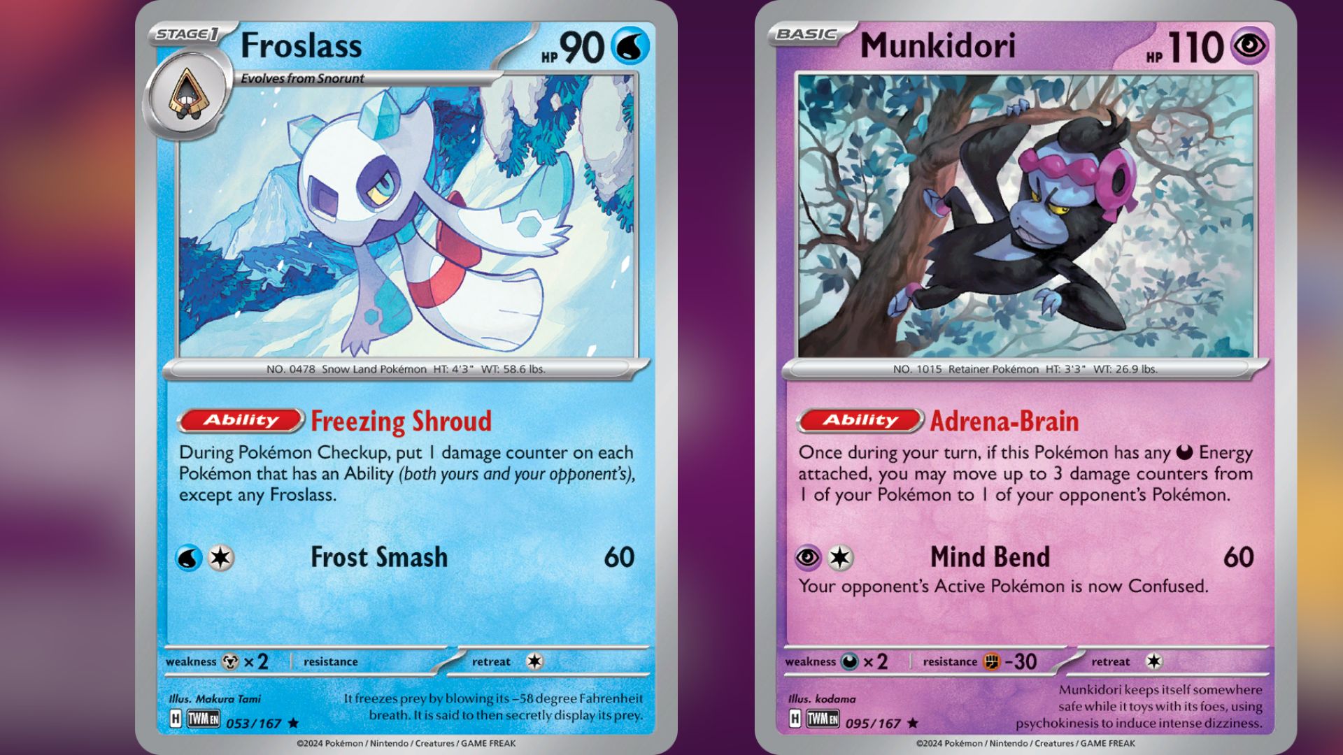 Froslass and Munkidori (Image via TPC)