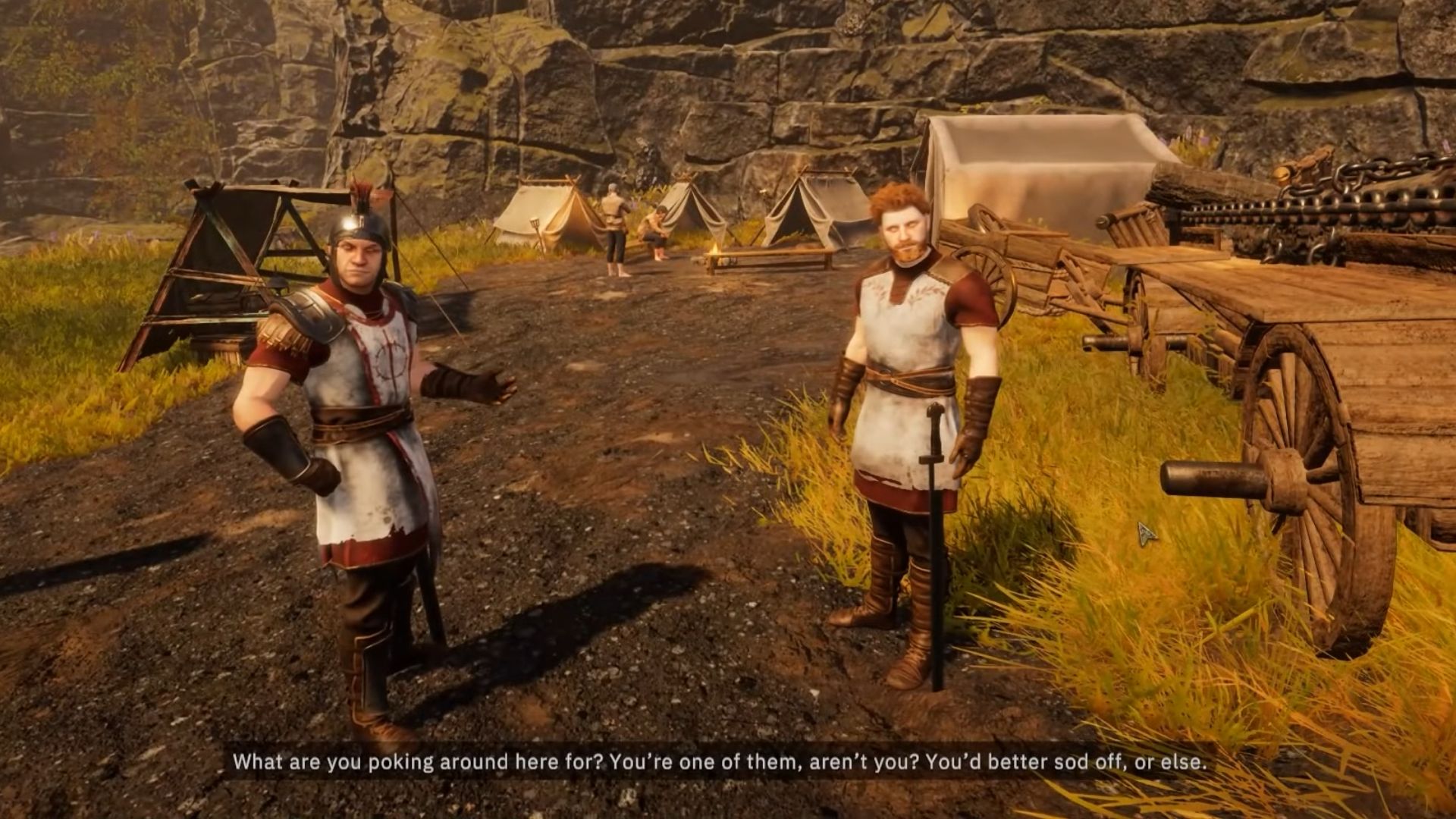 Help the guards to find out the saboteur