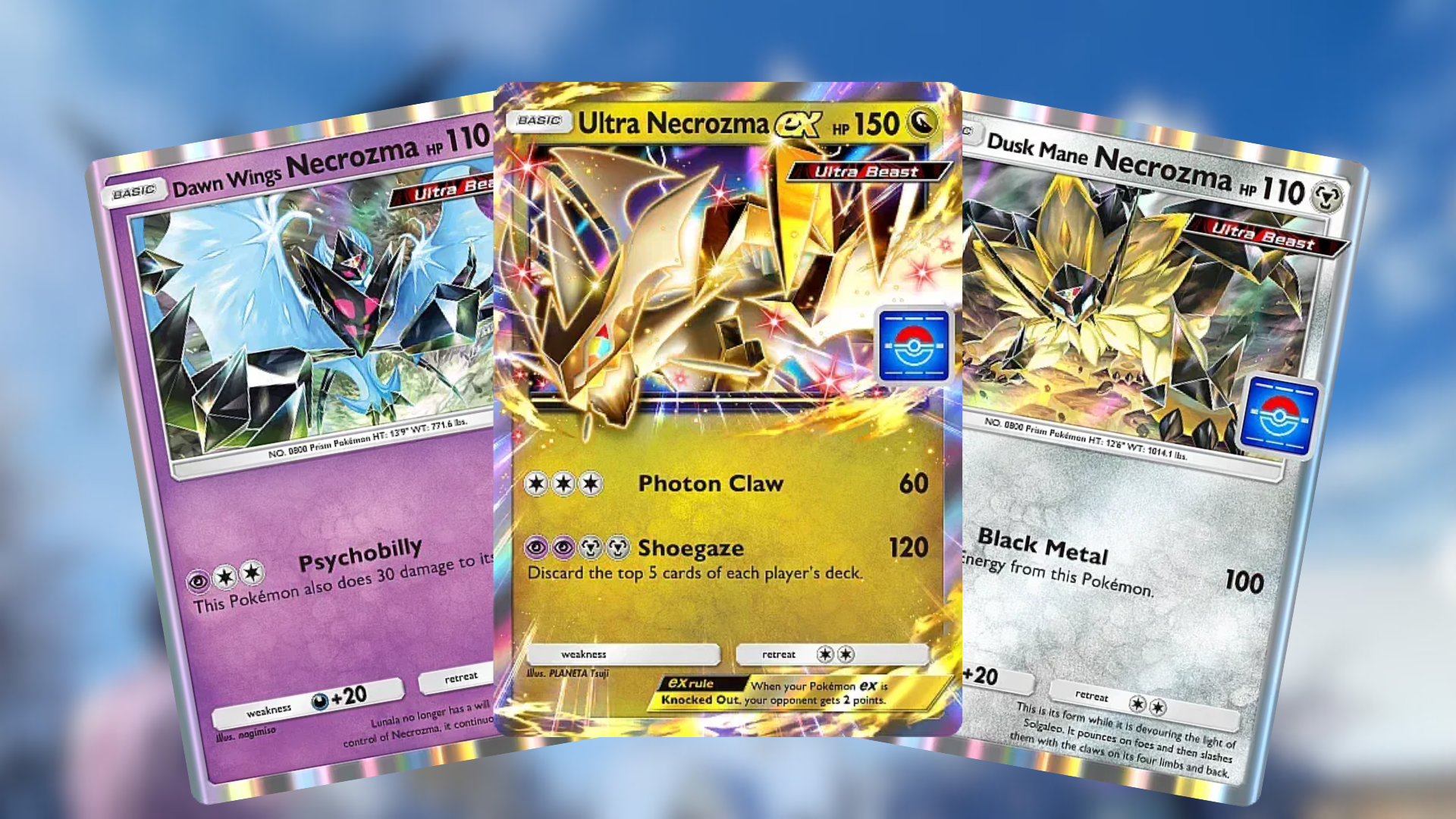 Get all three forms of Necrozma from the Ultra Beast Drop Event (Image via The Pokemon Company)