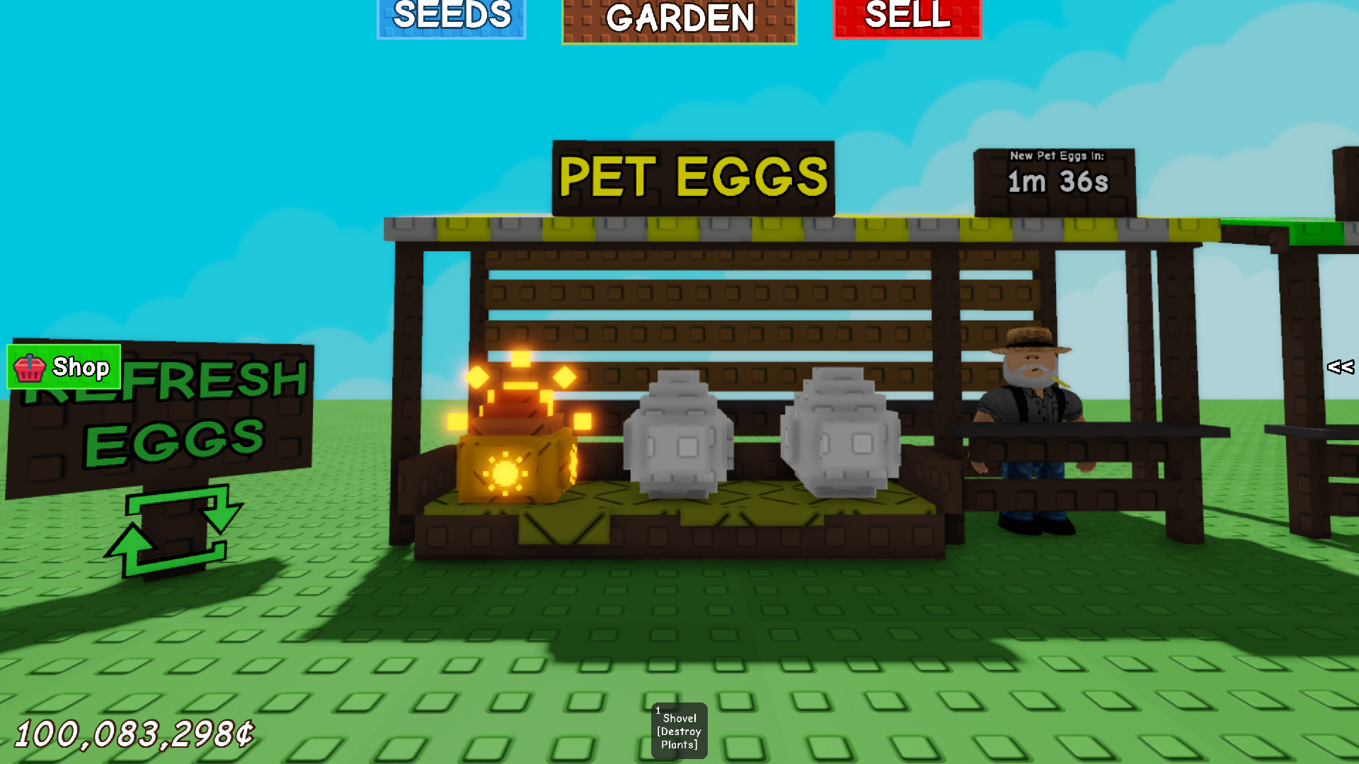 Get the Paradise Egg from the Shop (Image via Roblox)