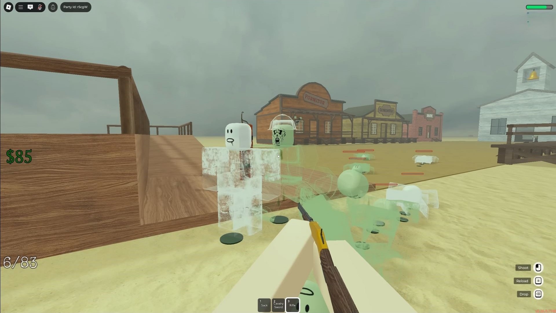Ghost zombies (Image via Roblox)