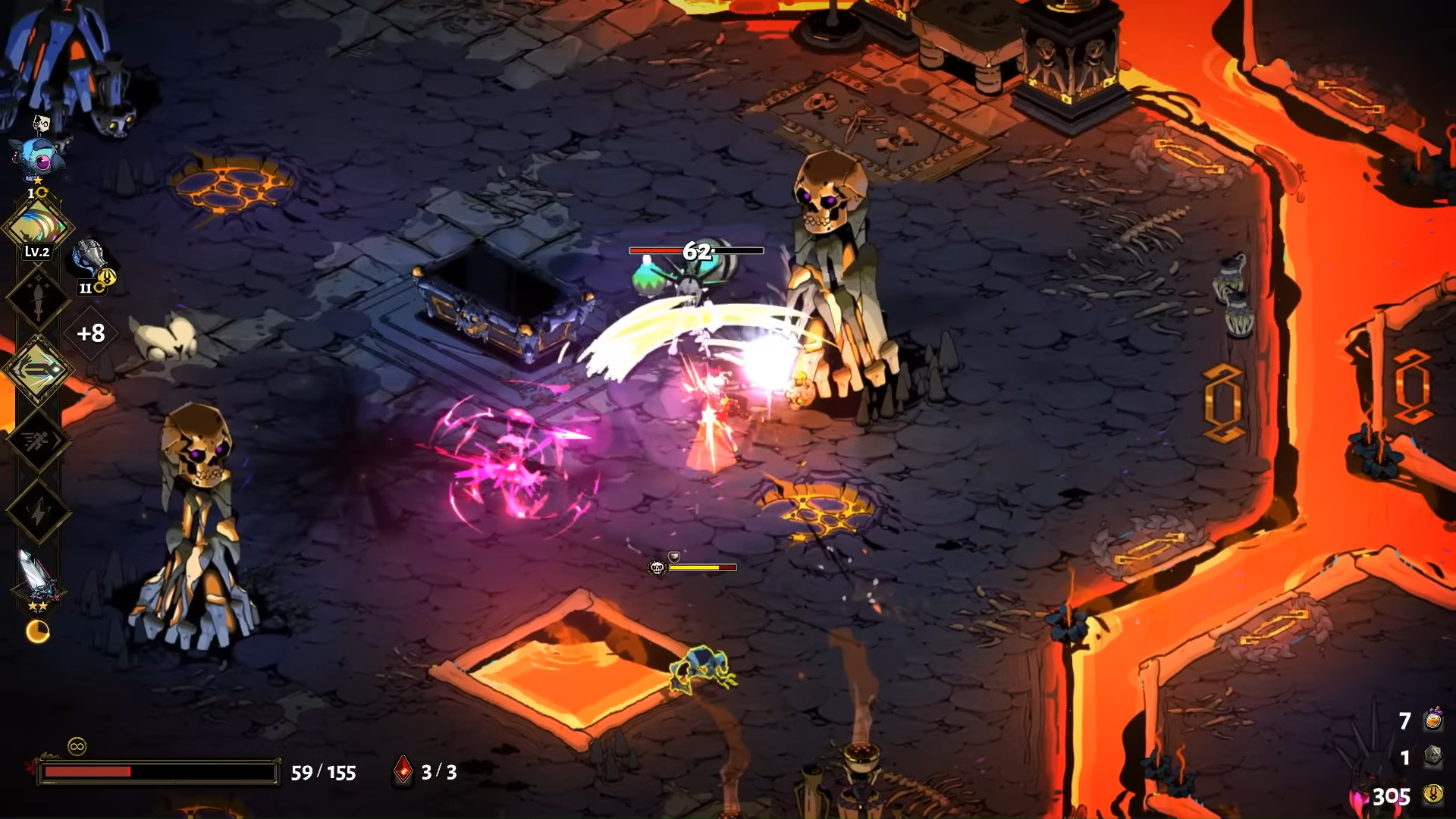 Dungeon crawling (Image via Supergiant Games)