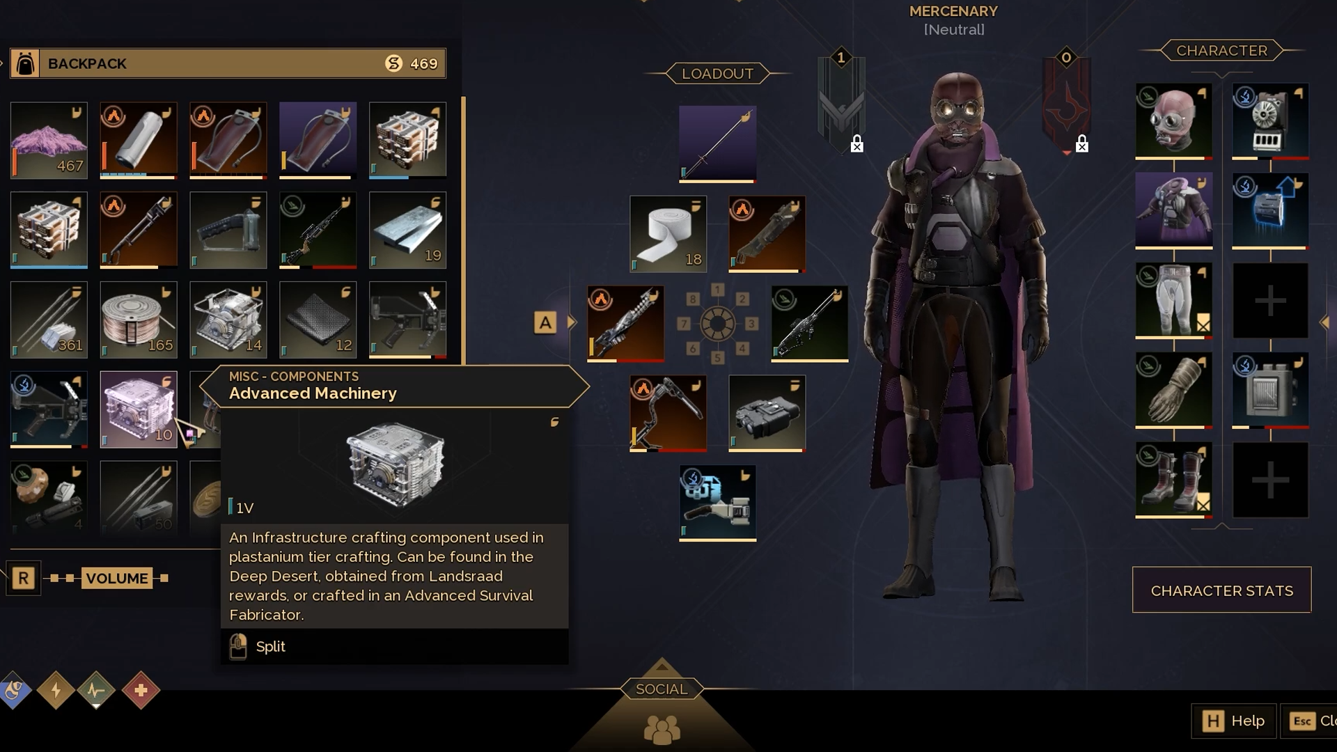 The Advanced Machinery is used to craft Plastanium tier items