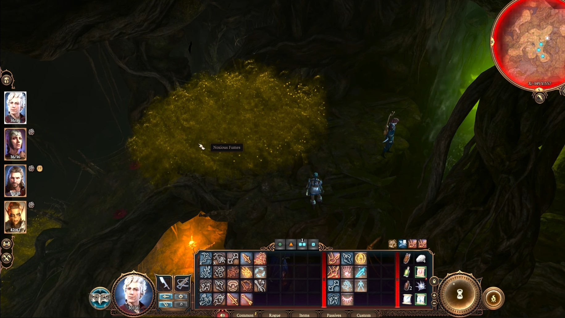 Get Rid of Noxious Fumes and Poison Cloud in Baldur's Gate 3 (Image via Larian Studios)