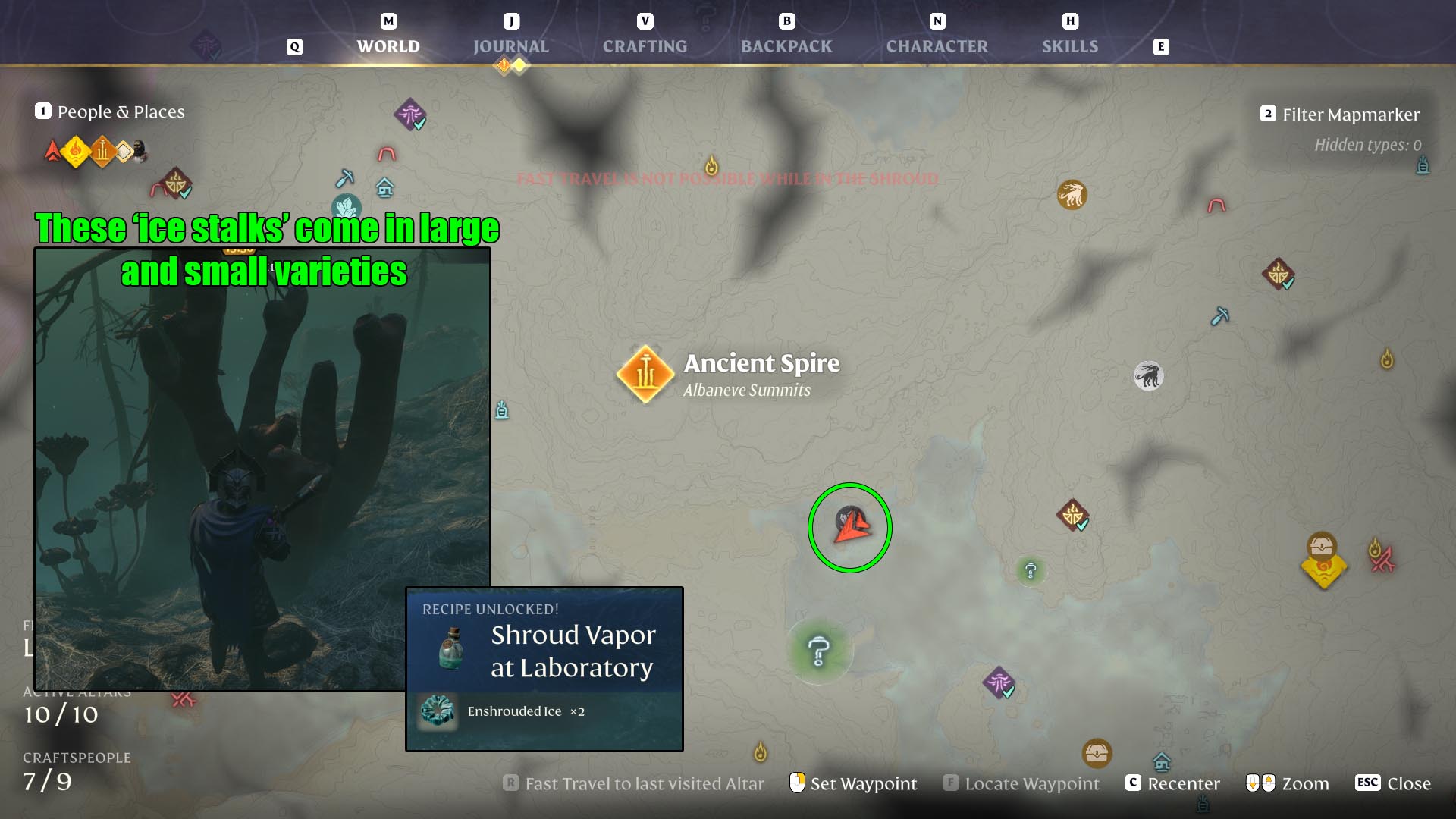 How to Get Enshrouded Ice farm in Enshrouded map location