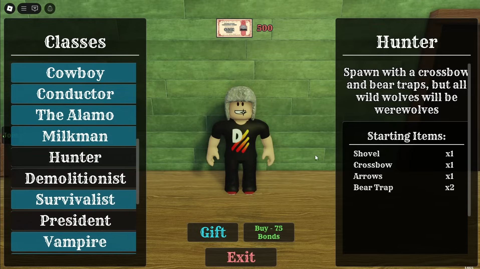Hunter class Dead Rails (Image via Roblox)