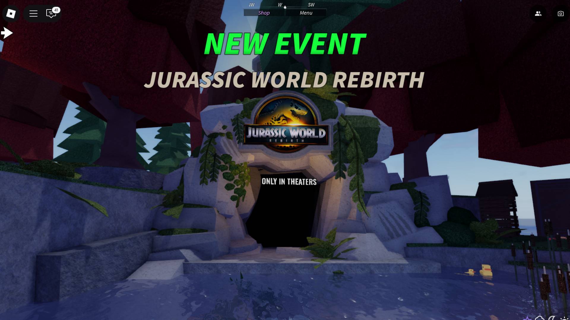 Jurassic World Rebirth Cave (Imag via Roblox)