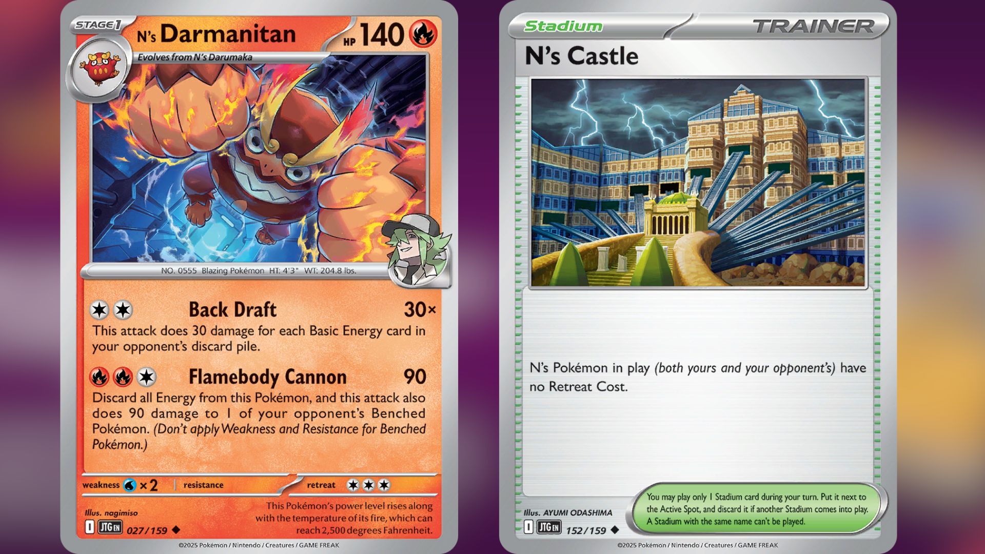 N's Darmanitan and N's Castle (Image via TPC)
