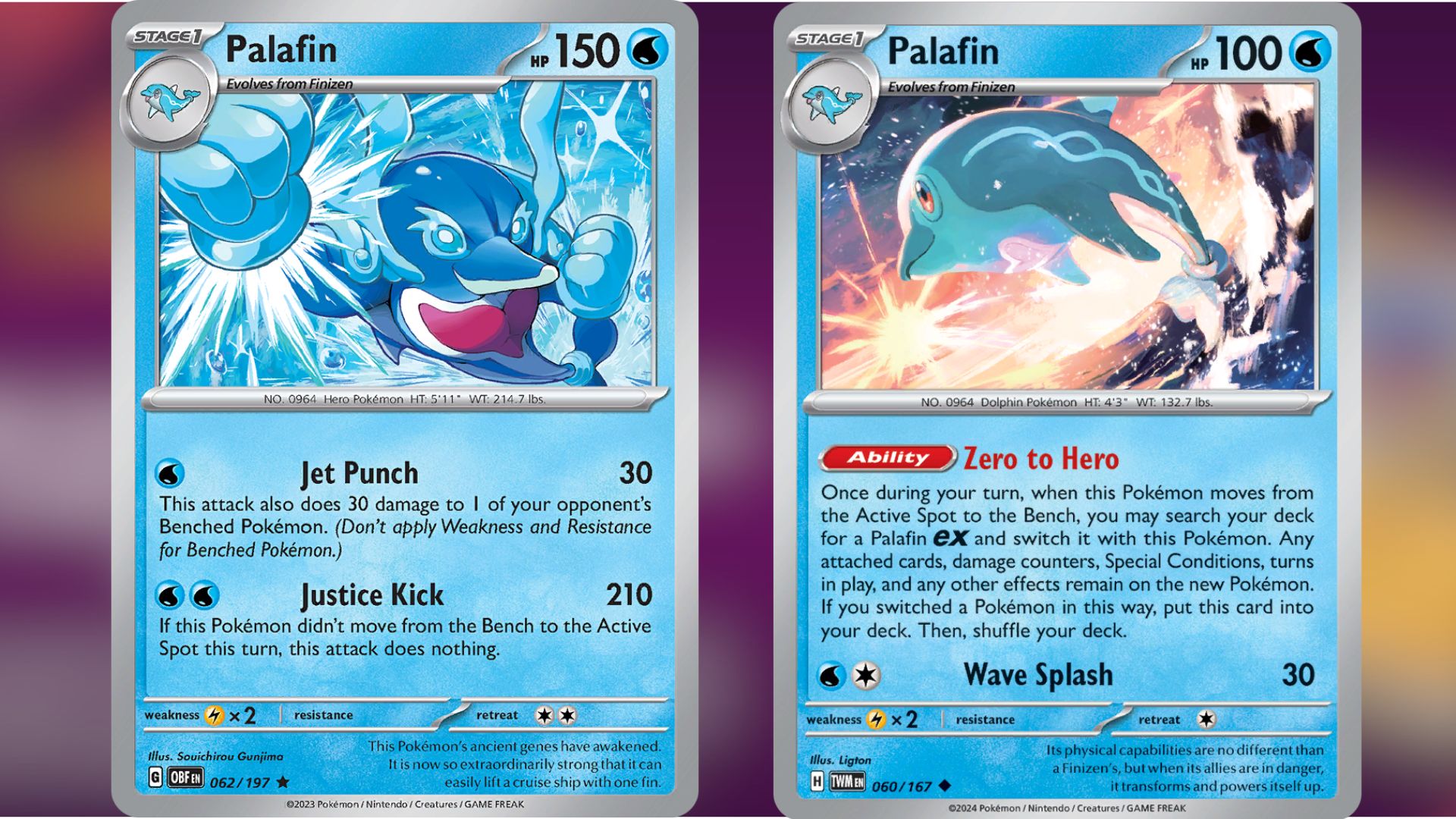 Key cards for Palafin ex (Image via TPC)