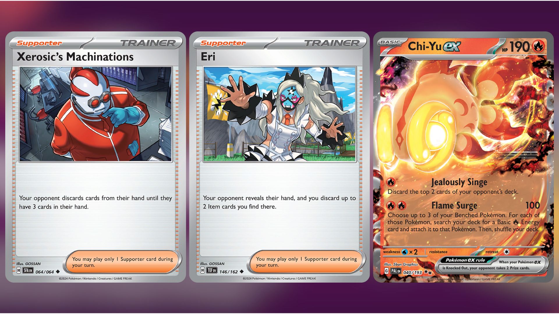Key cards for Pidgeot ex Control (Image via TPC)