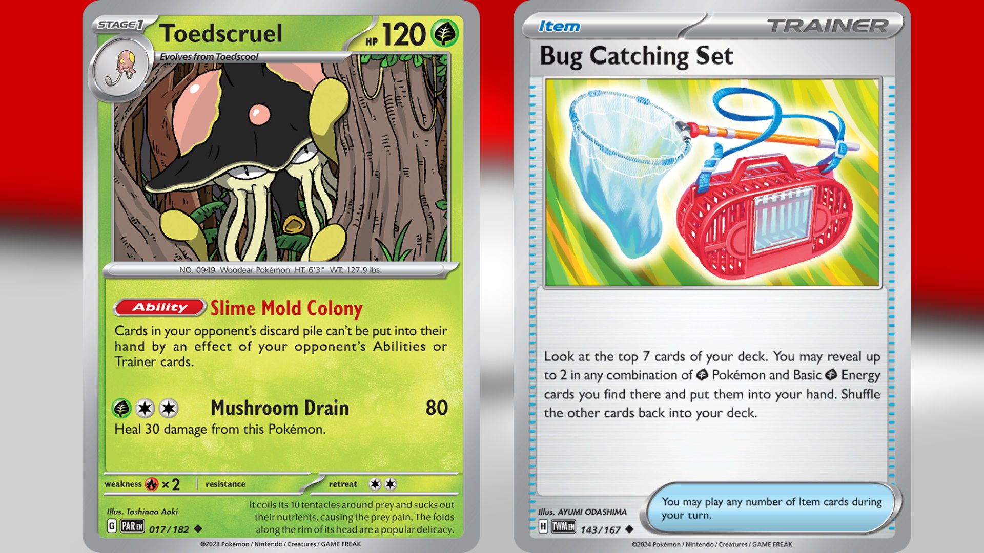 Toedscruel and Bug Catching Set (Image via TPC)