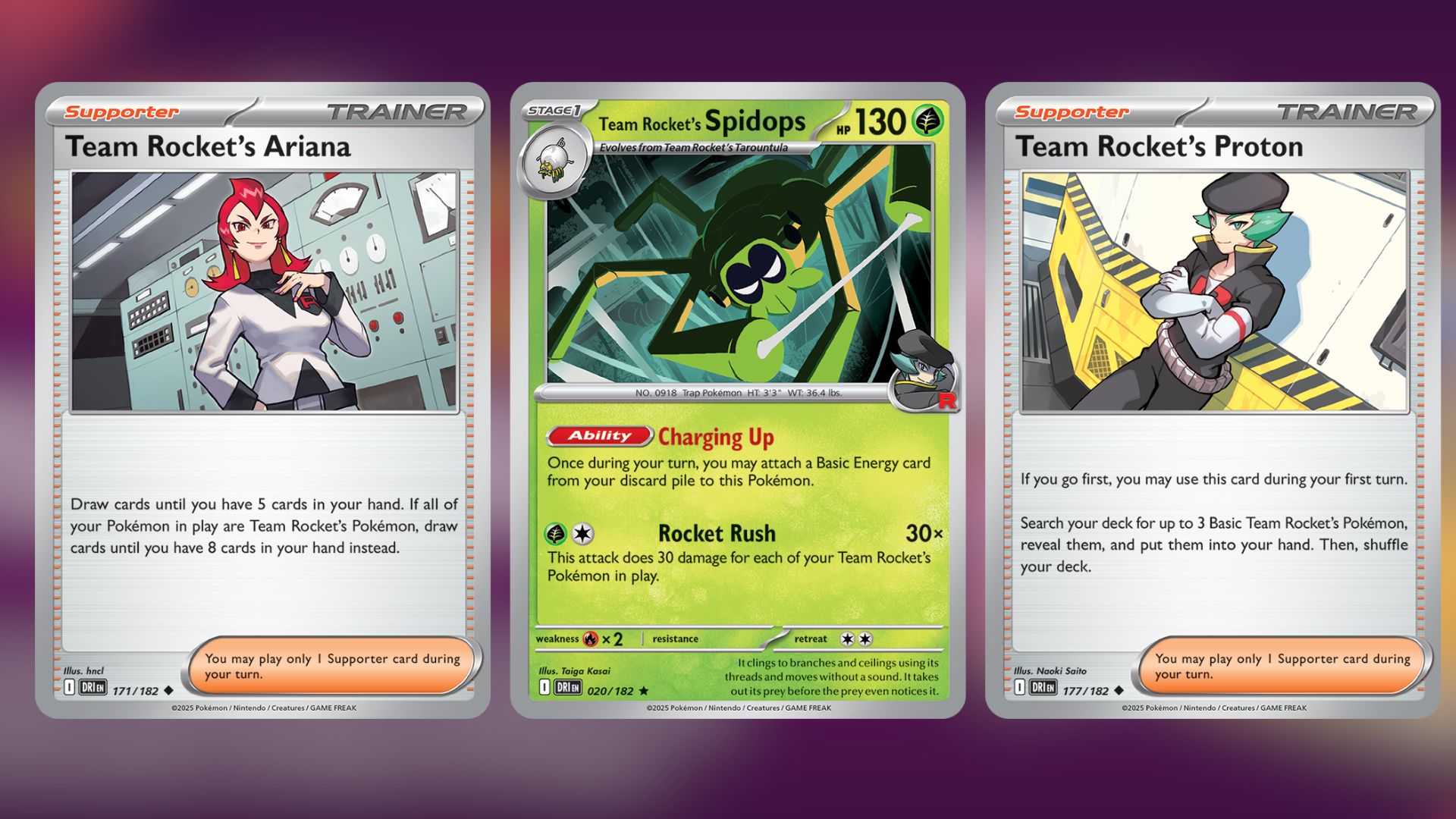Key cards for Team Rocket's Nidoking ex (Image via TPC)