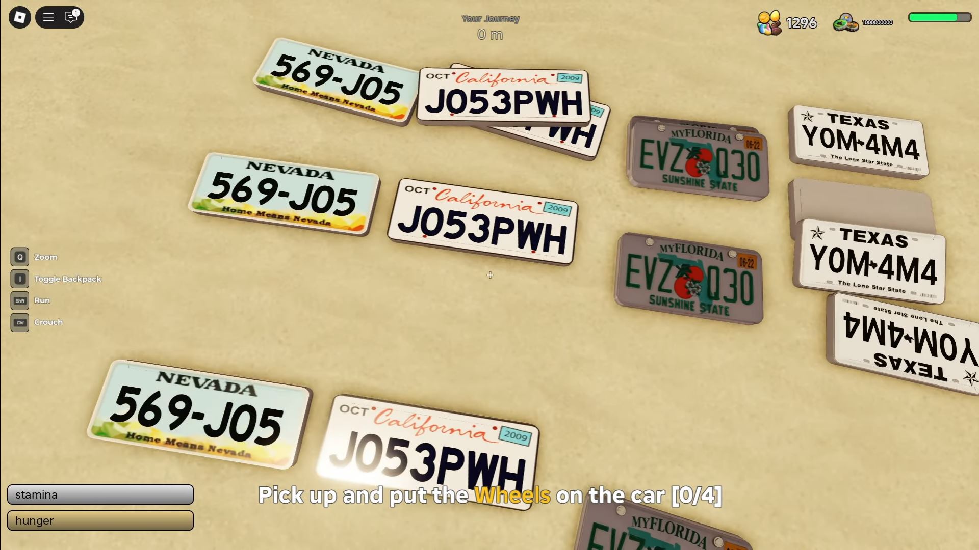 License Plates - A Dusty Trip (Image via Roblox)