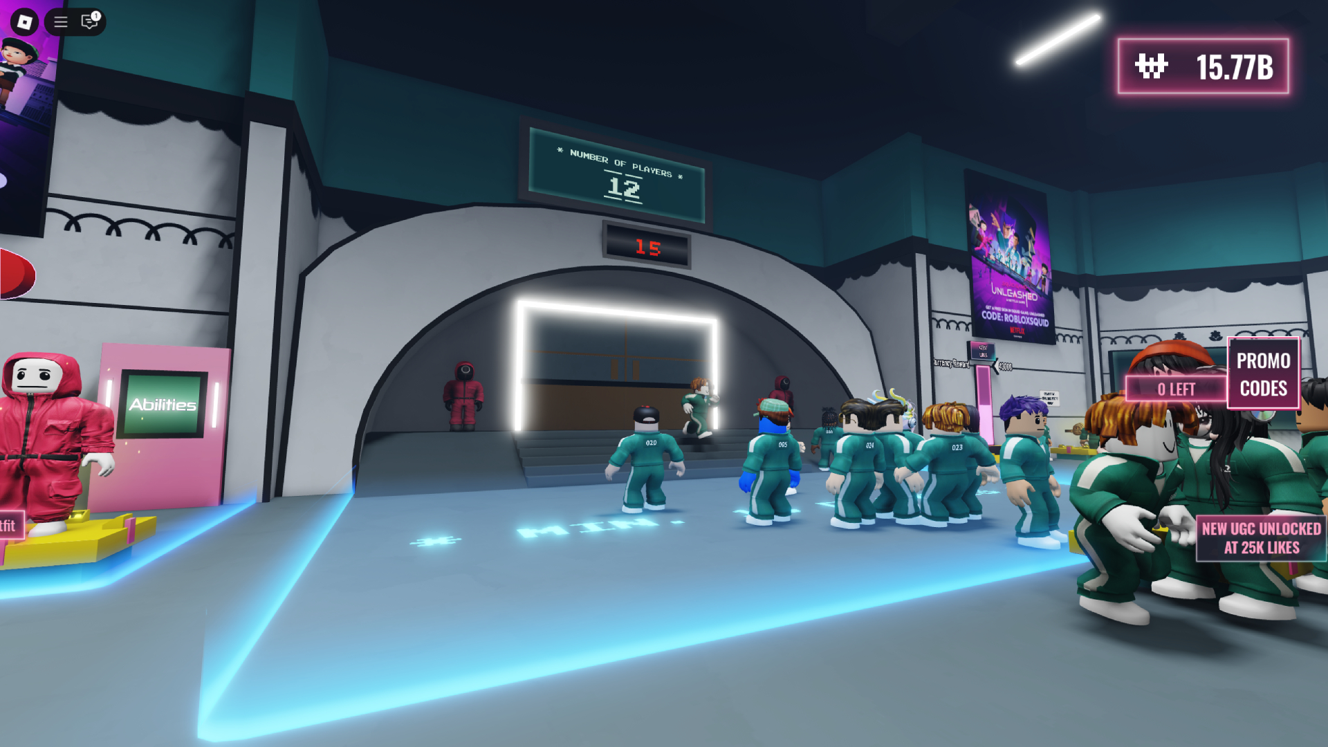 Lobby (Image via Roblox Corporation)