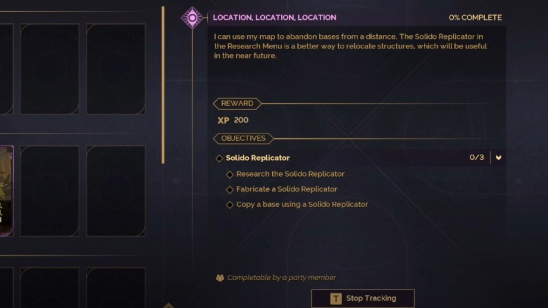 Location, Location, Location quest objectives