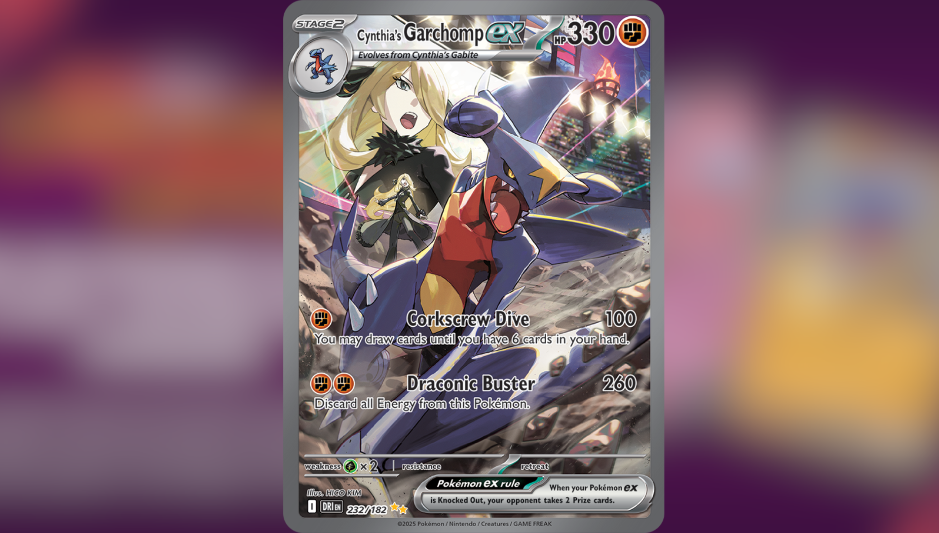 Cynthia's Garchomp ex (Image via TPC)