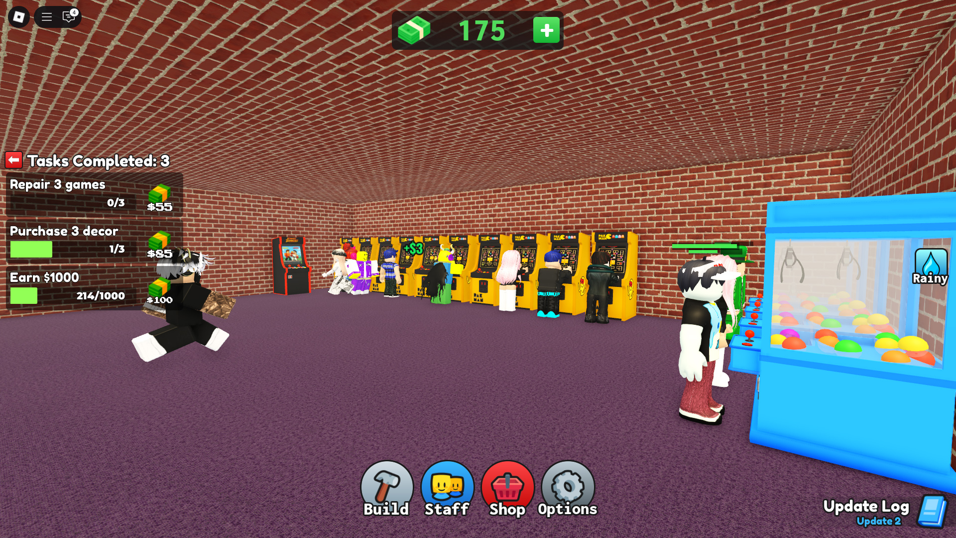 Gameplay screenshot from My Arcade (Image via Roblox Corporation)