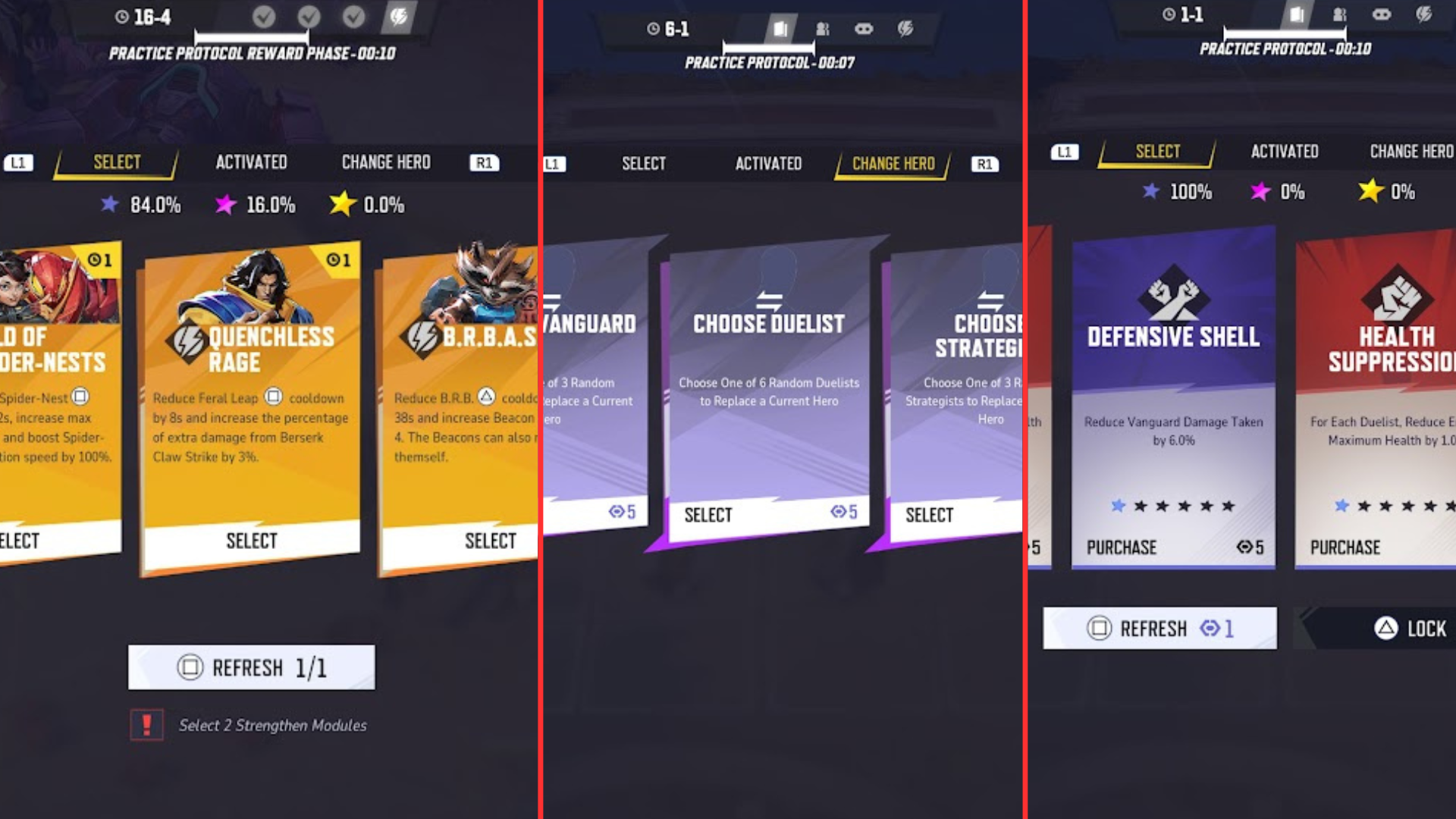 All modules in the new mode
