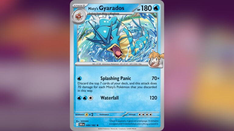 Misty's Gyarados Destined Rivals (Image via TPC)