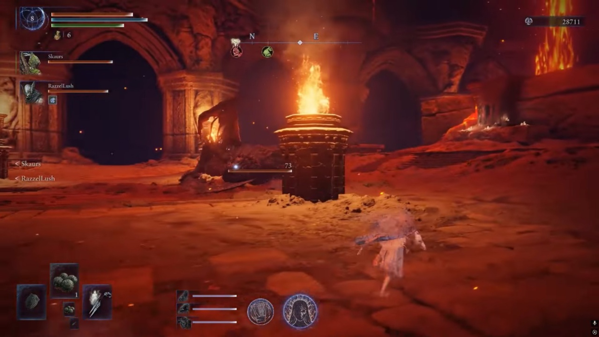 Defeat Magma Wyrm (Image via FromSoftware | Bandai Namco Entertainment | @MangoChuy/YouTube)