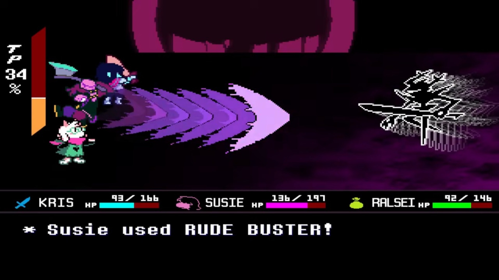 Rude Buster is your best attack (Image via Toby Fox)