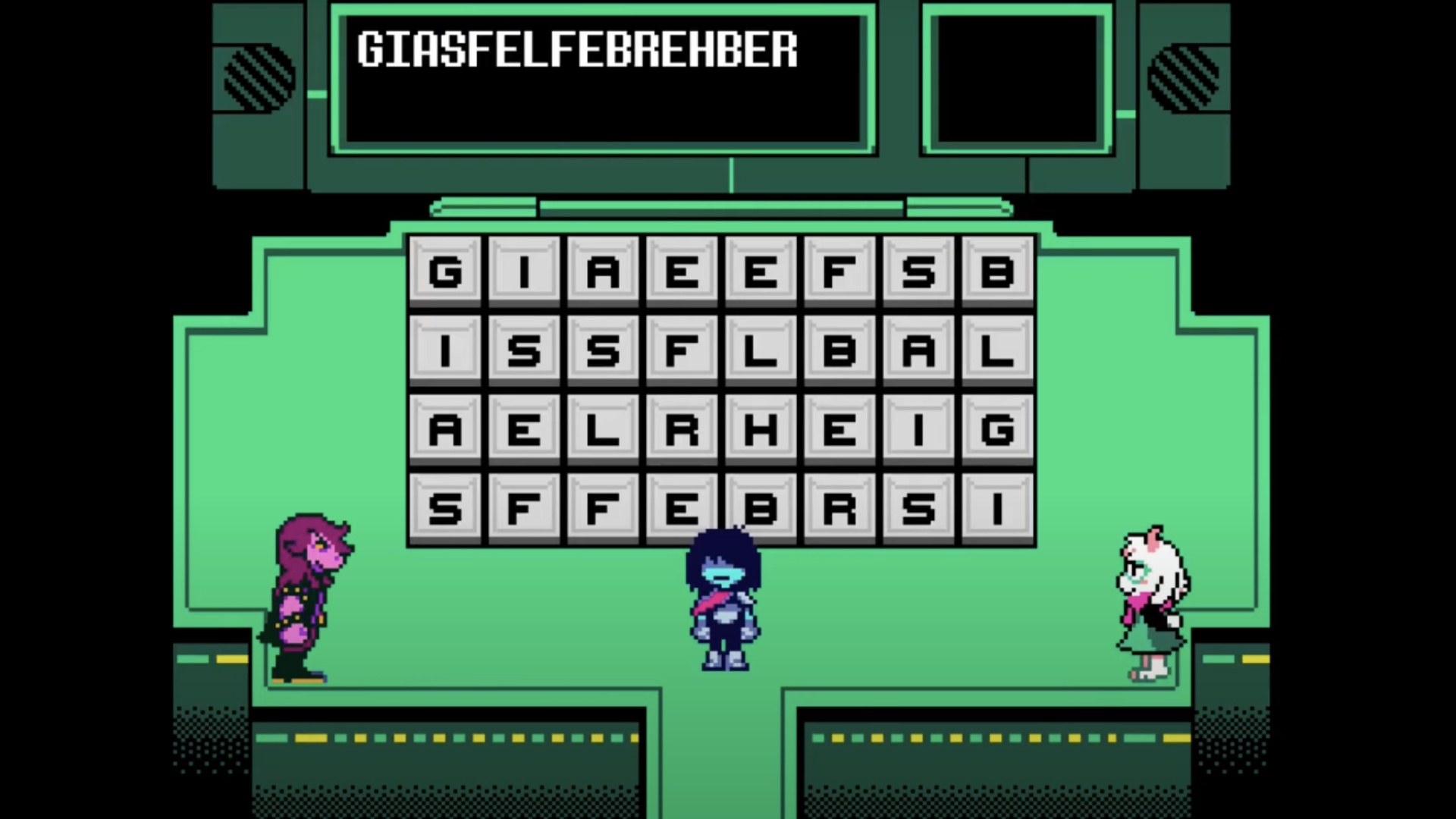 You need to jump on the respective tile for the answer (Image via Toby Fox)