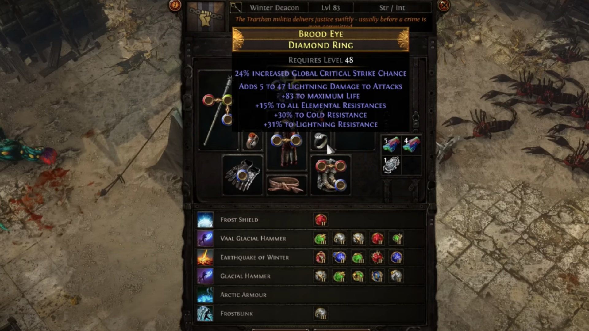 There are a variety of skills for each build (Image via Grinding Gear Games)