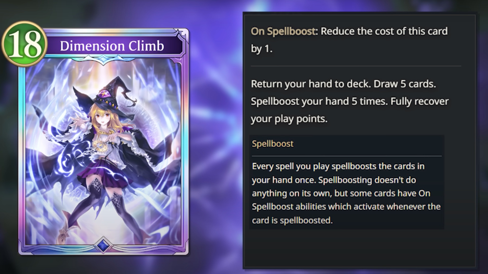 One of the card in Shadowverse Worlds Beyond (Image via Cygames | Ingideus/YouTube)