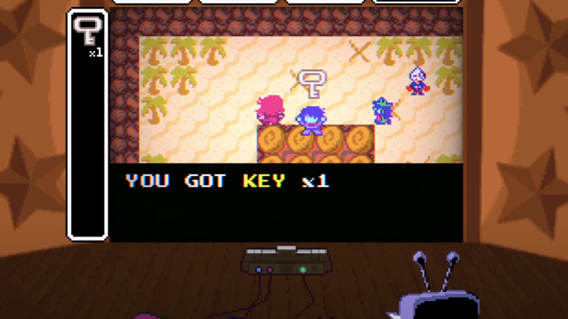 Collect any 3 keys to complete the objective (Image via Toby Fox)