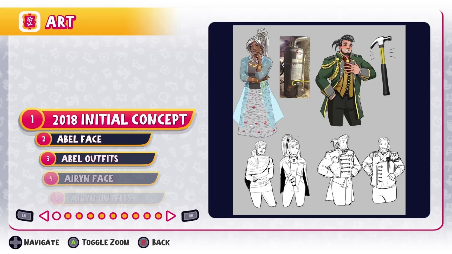 See exclusive content like concept art of your favourite characters (Image via Team17)