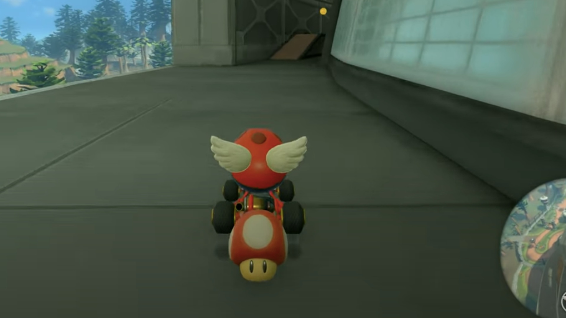 Head left from the facility to claim the fourth panel of Dino DIno Jungle track (Image via Nintendo | Nintendozer/YouTube)
