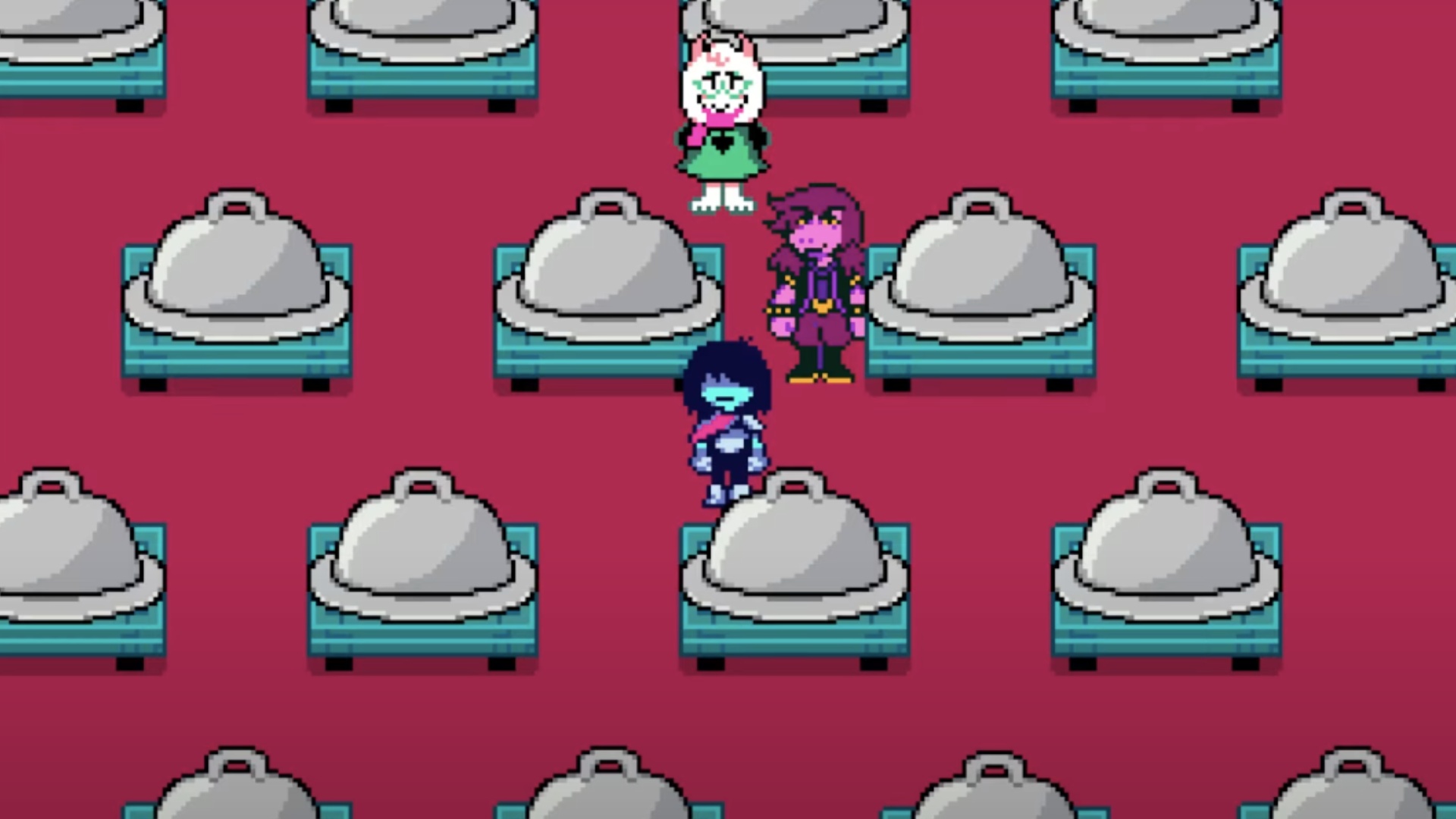 You will spot several plates in the dining room (Image via Toby Fox)