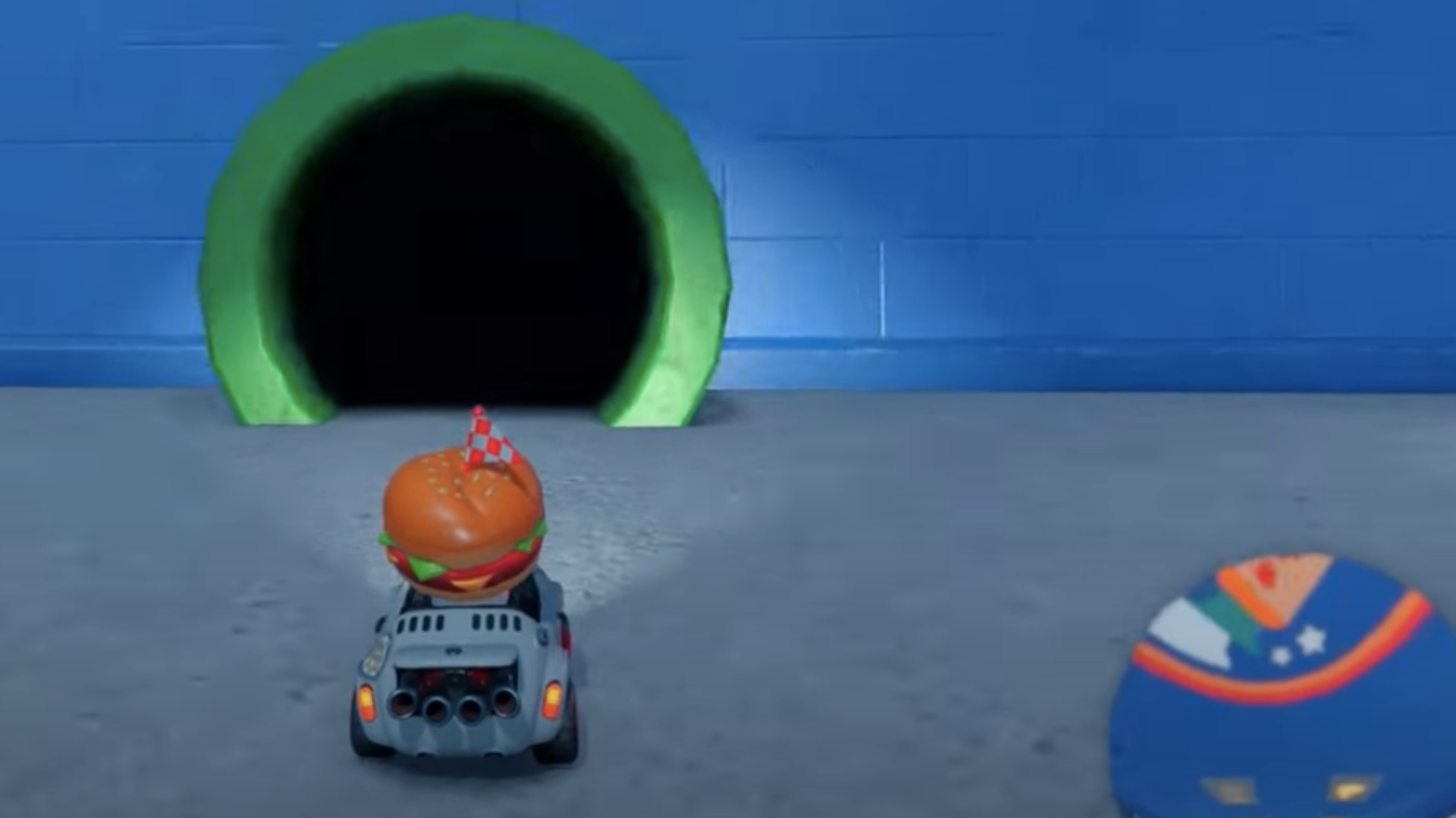 Move through the warp pipe to find the first DK Spaceport panel (Image via Nintendo | Trophy Tom/YouTube)